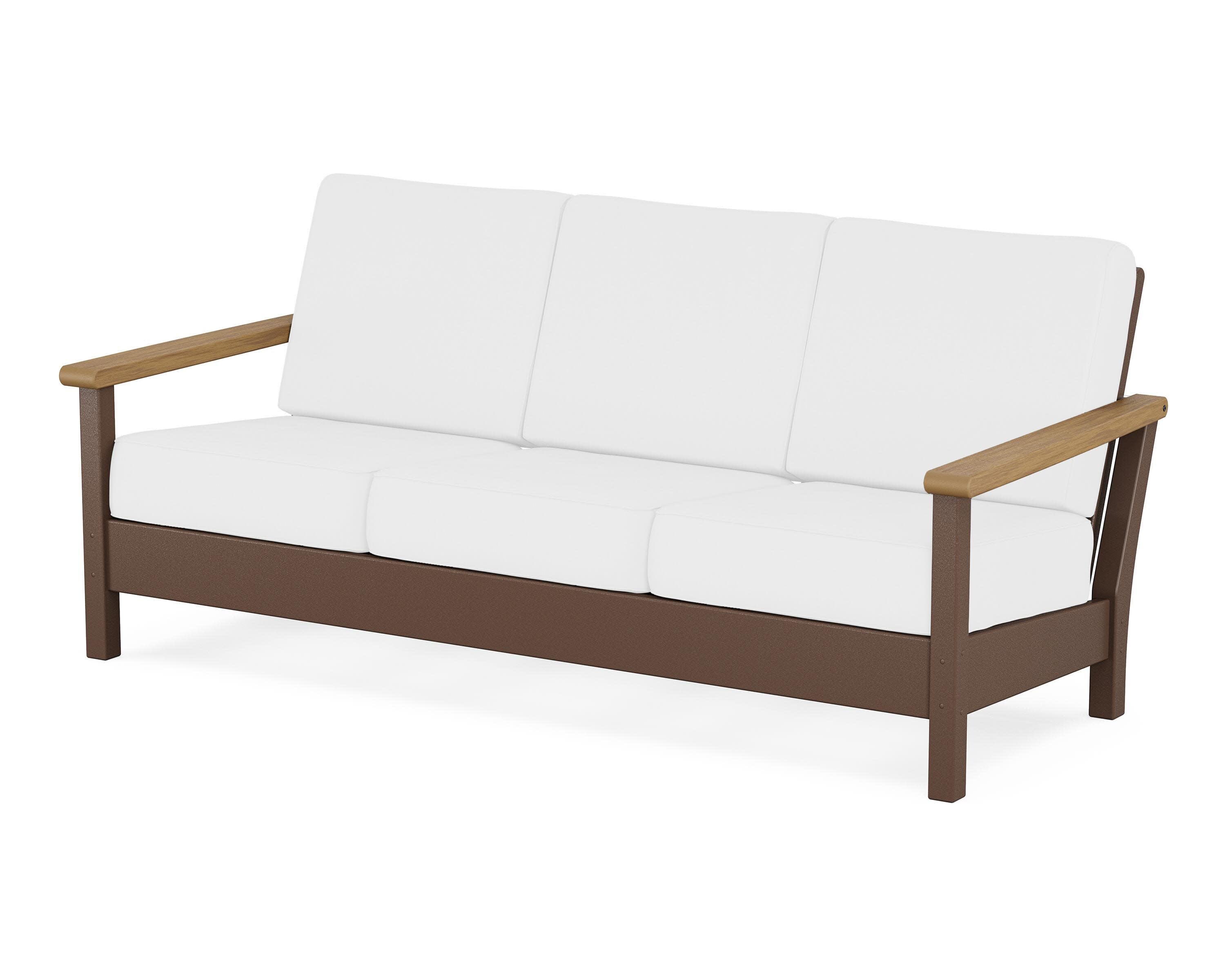 Harbour Deep Seating Sofa in Mahogany / Natural / Natural
