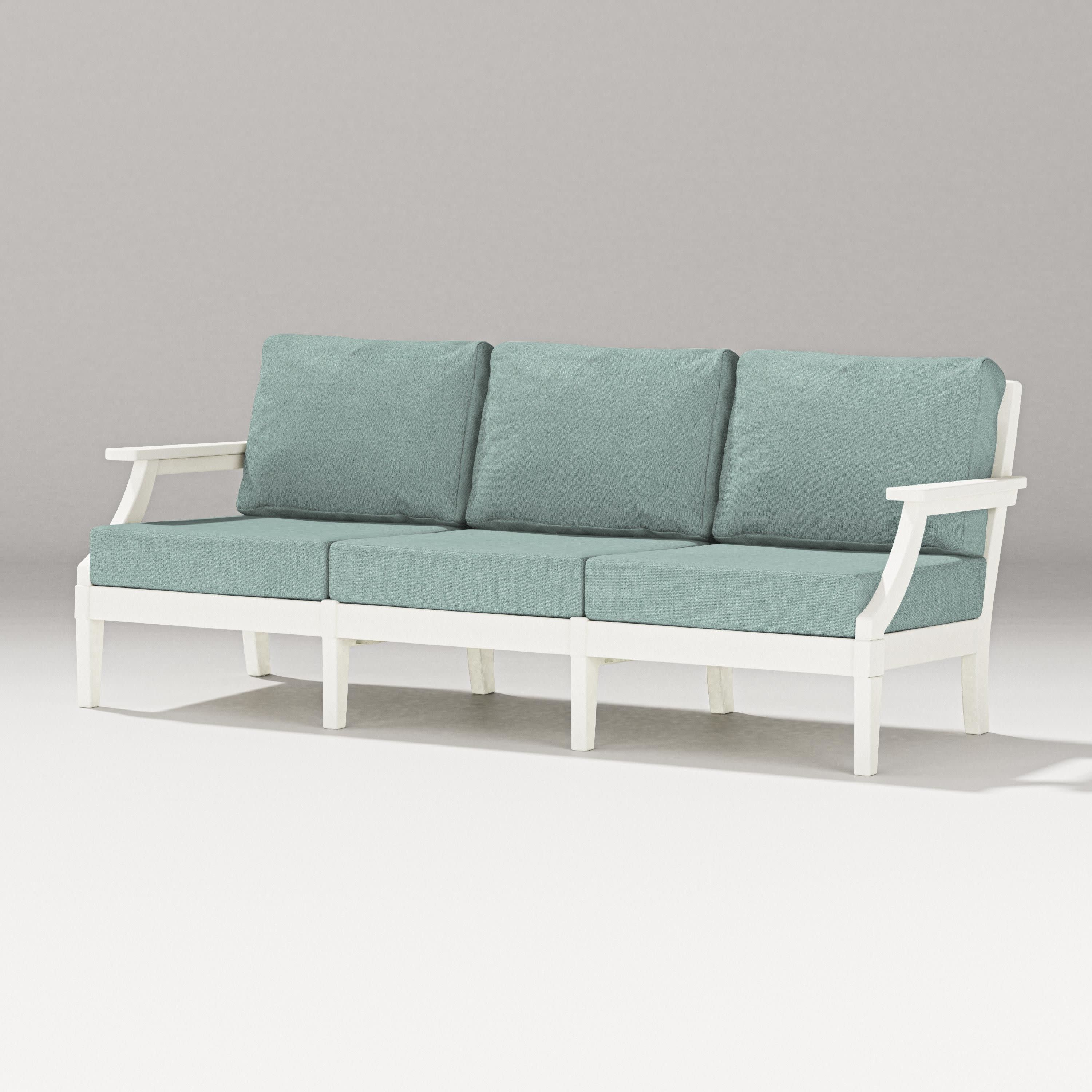 Estate Sofa in Vintage White / Glacier Spa