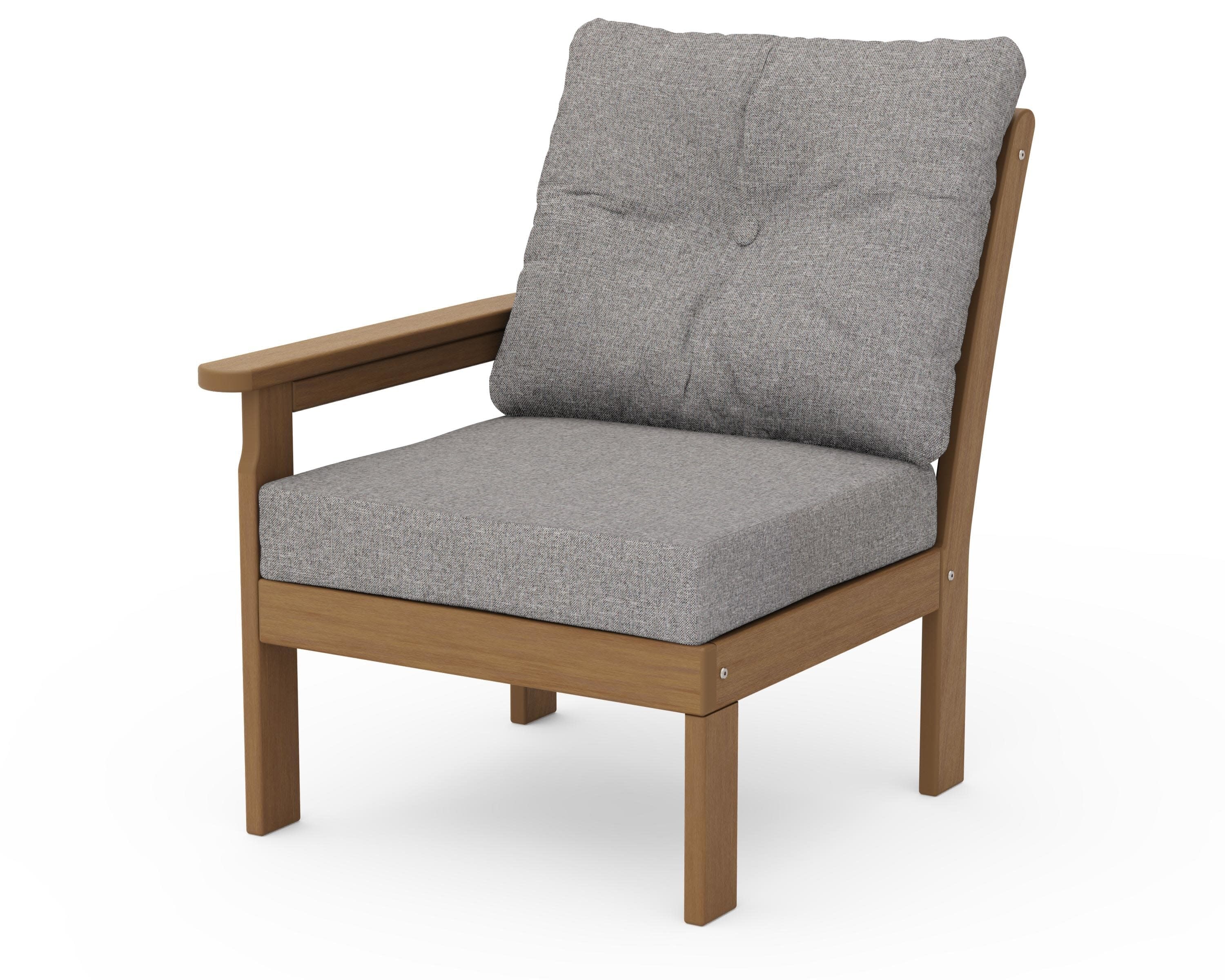 Vineyard Modular Left Arm Chair in Natural / Grey Mist