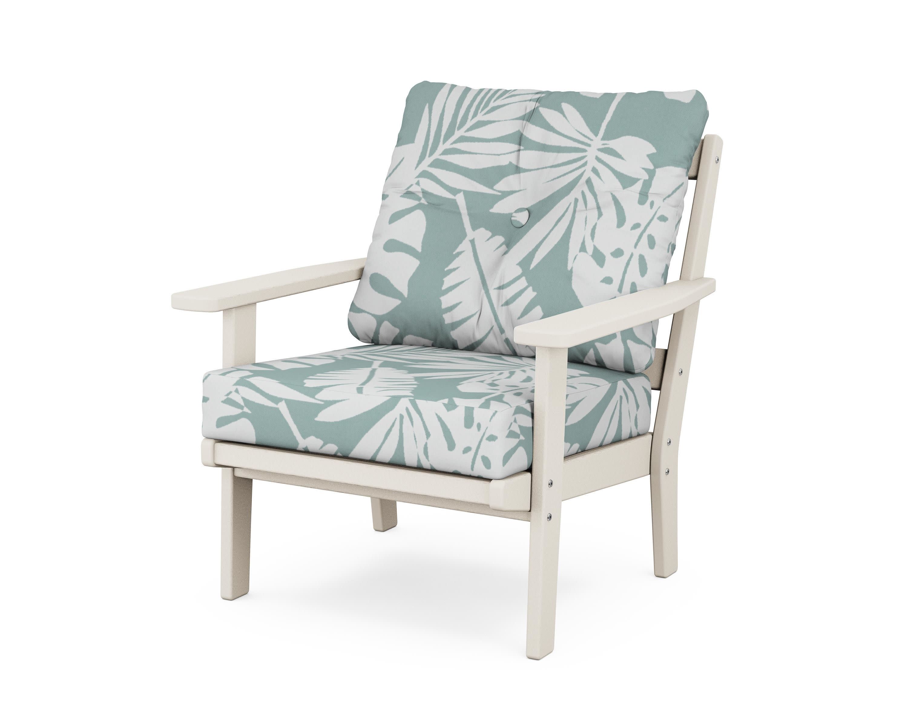 Oxford Deep Seating Chair in Sand / Leaf Glacier Spa