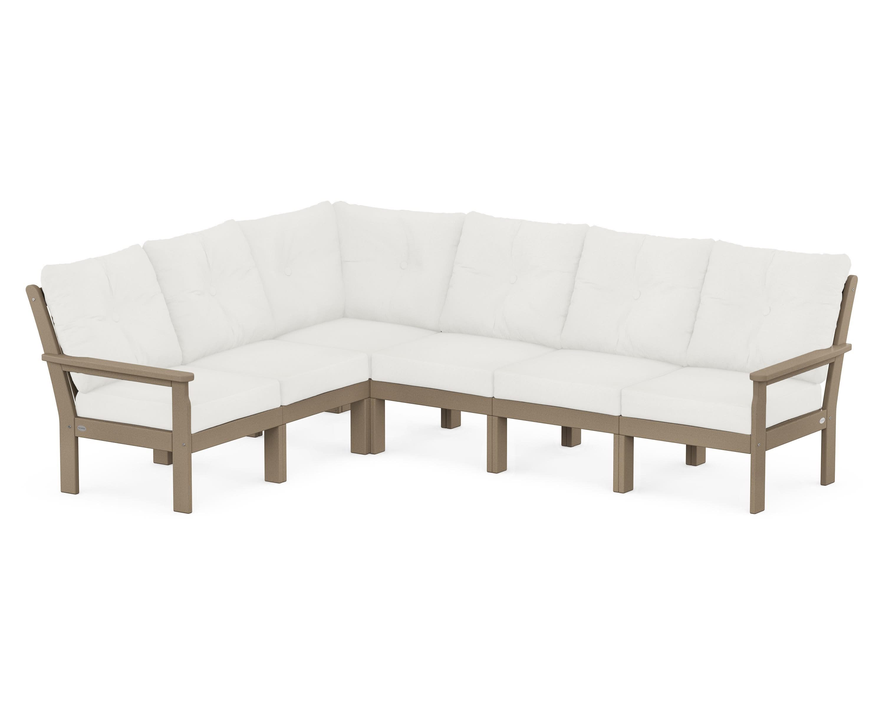 Vineyard 6-Piece Sectional in Vintage Sahara / Natural Linen