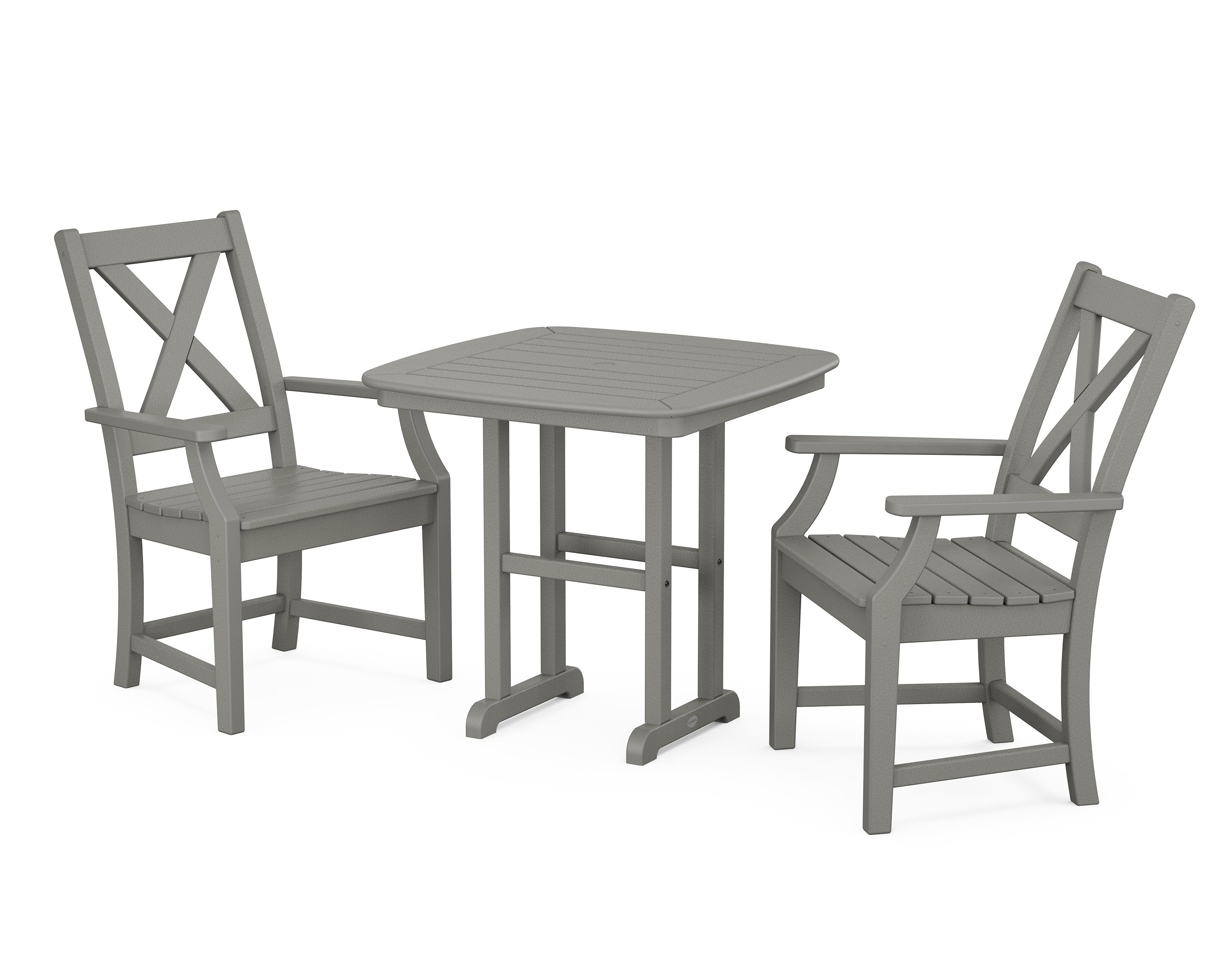 Braxton 3-Piece Dining Set in Slate Grey