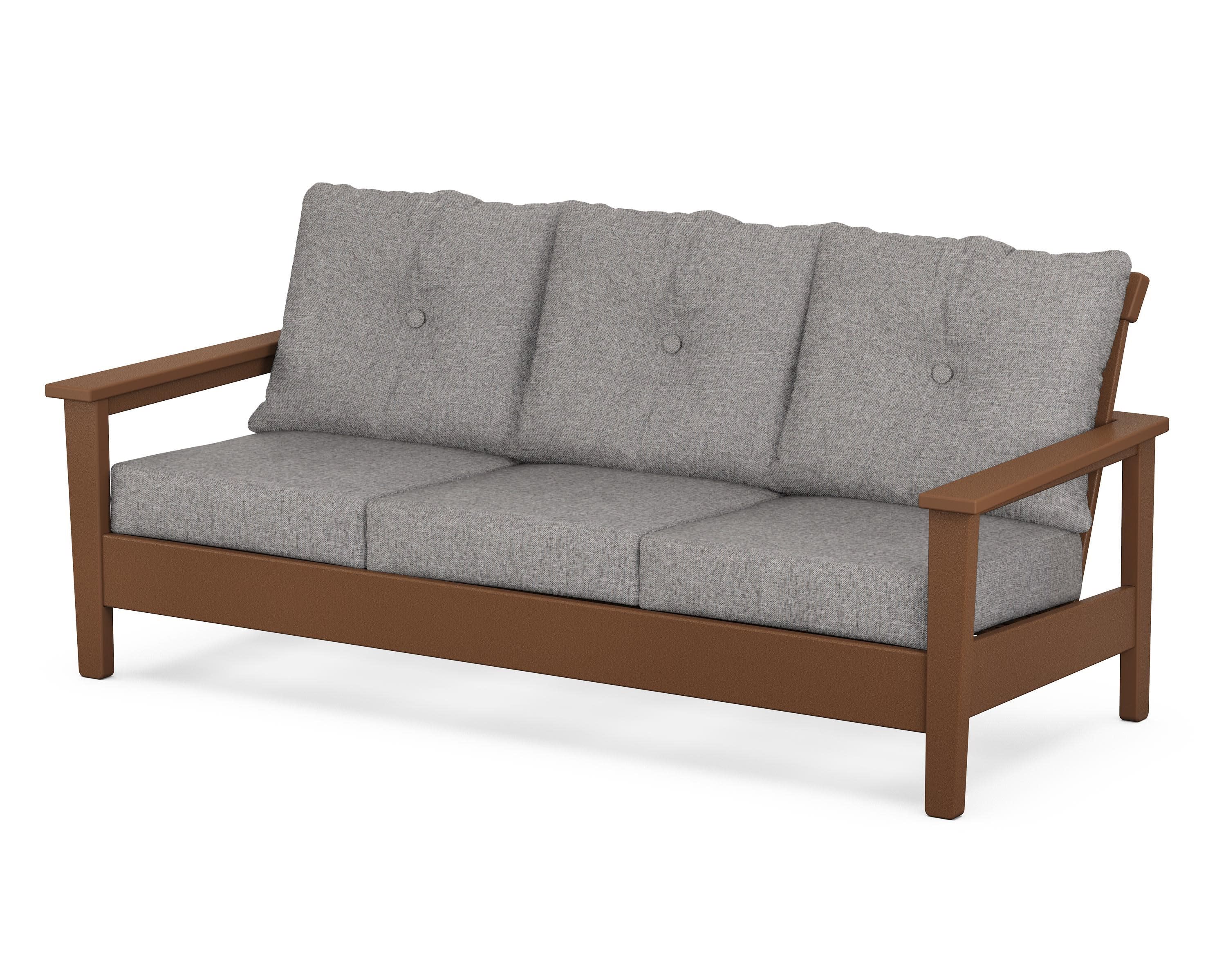 Prescott Deep Seating Sofa in Teak / Grey Mist