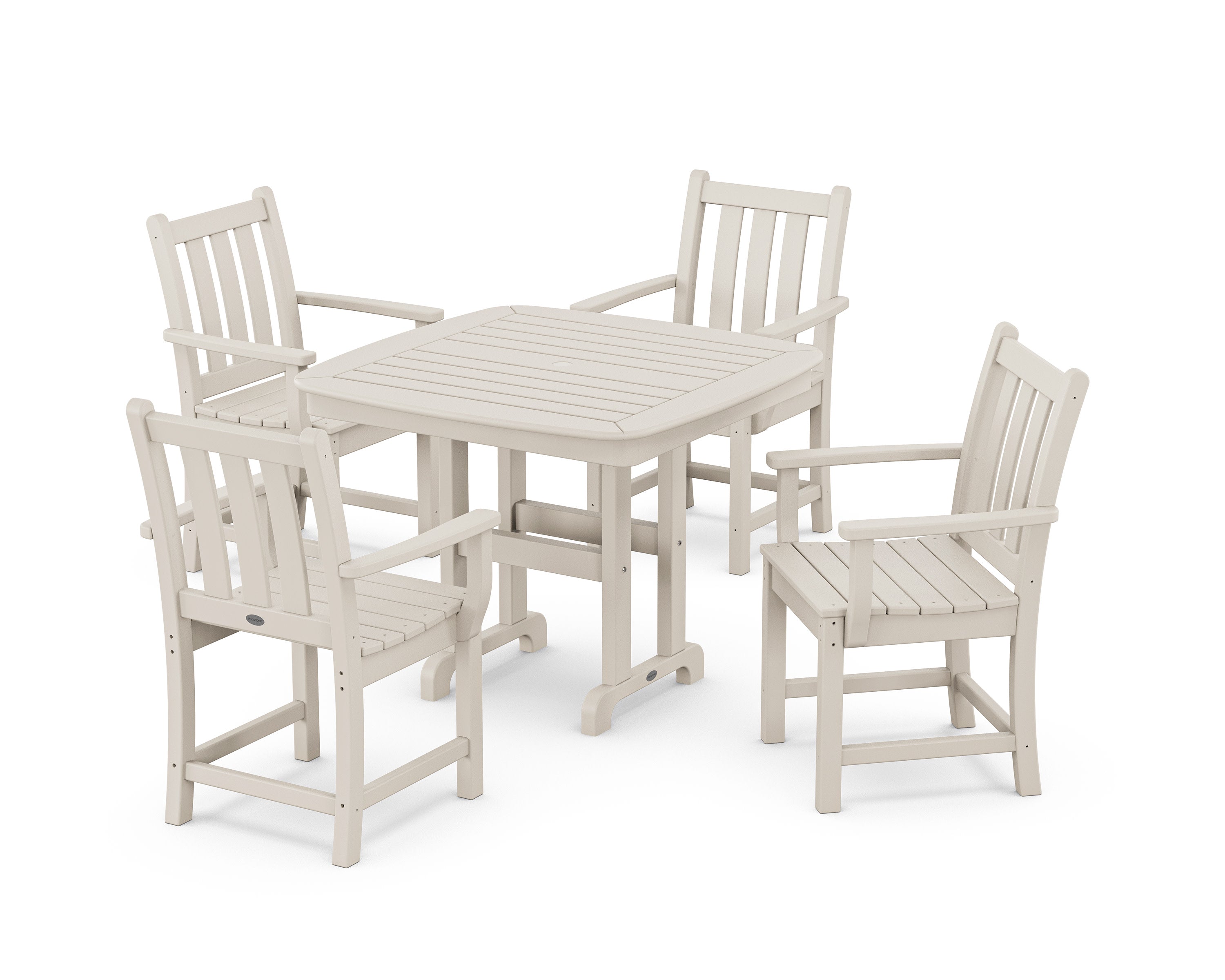 Traditional Garden 5-Piece Dining Set in Sand