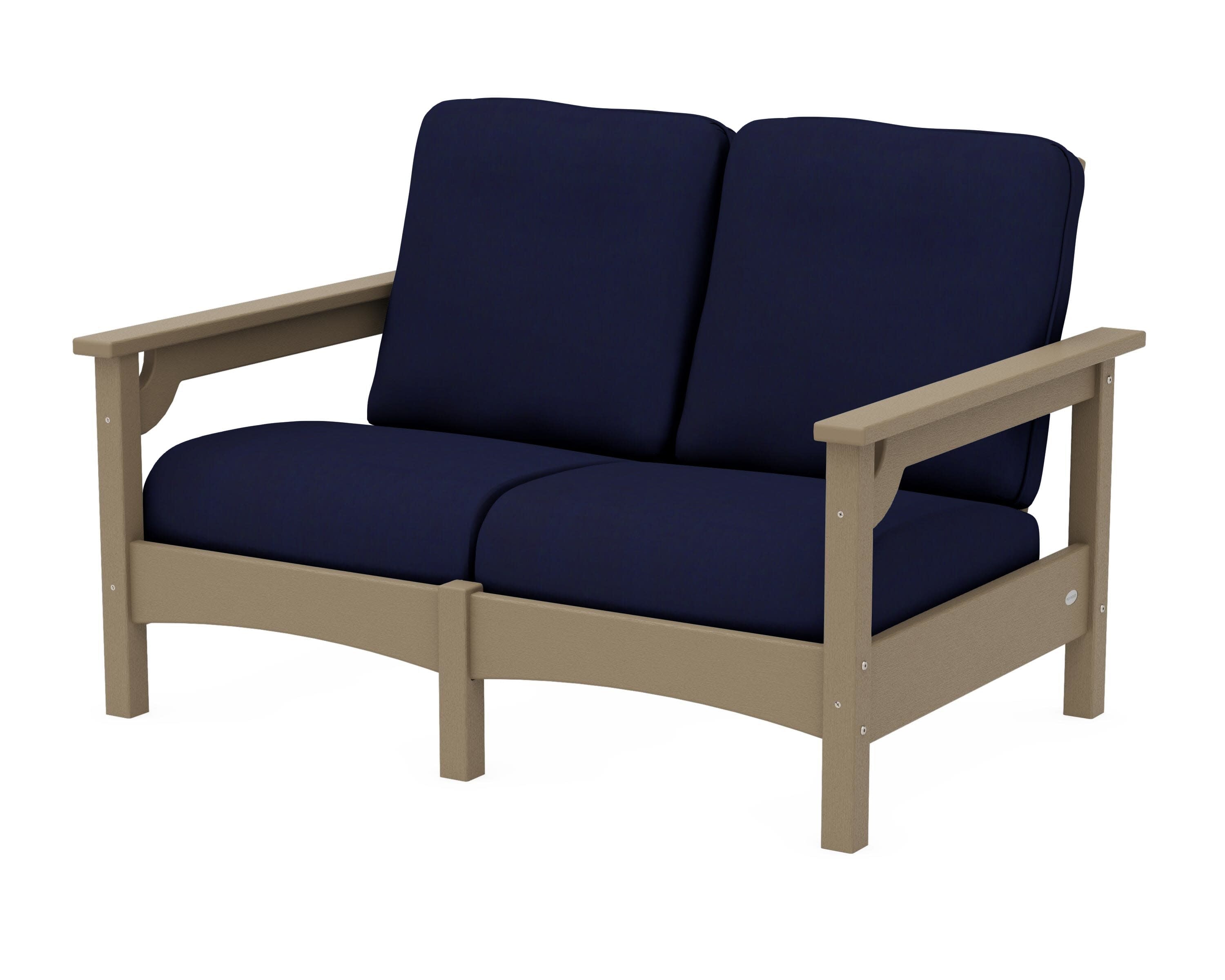 Club Loveseat in Vintage Sahara / Navy