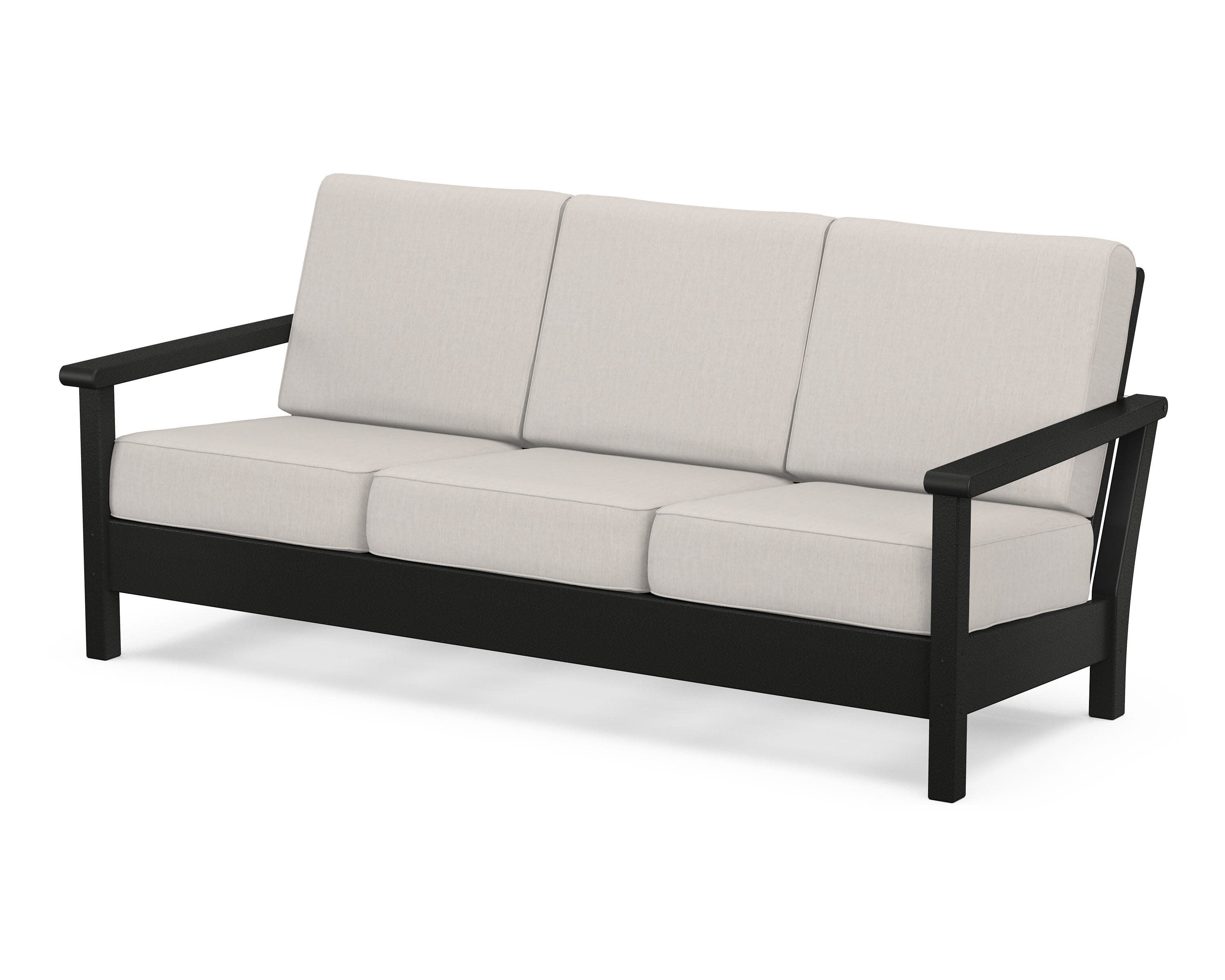 Harbour Deep Seating Sofa in Black / Cast Ash