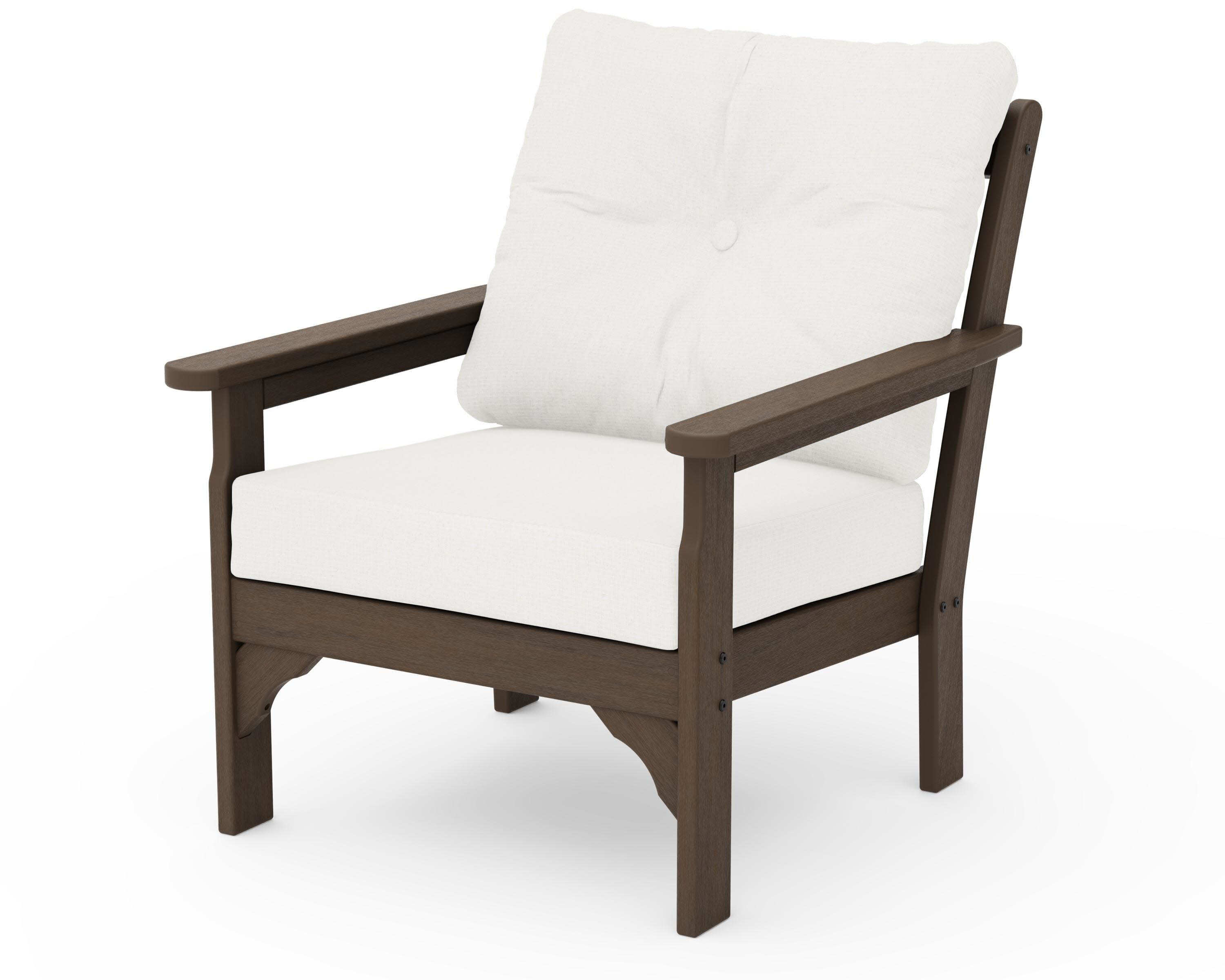 Vineyard Deep Seating Chair in Kona / Natural Linen