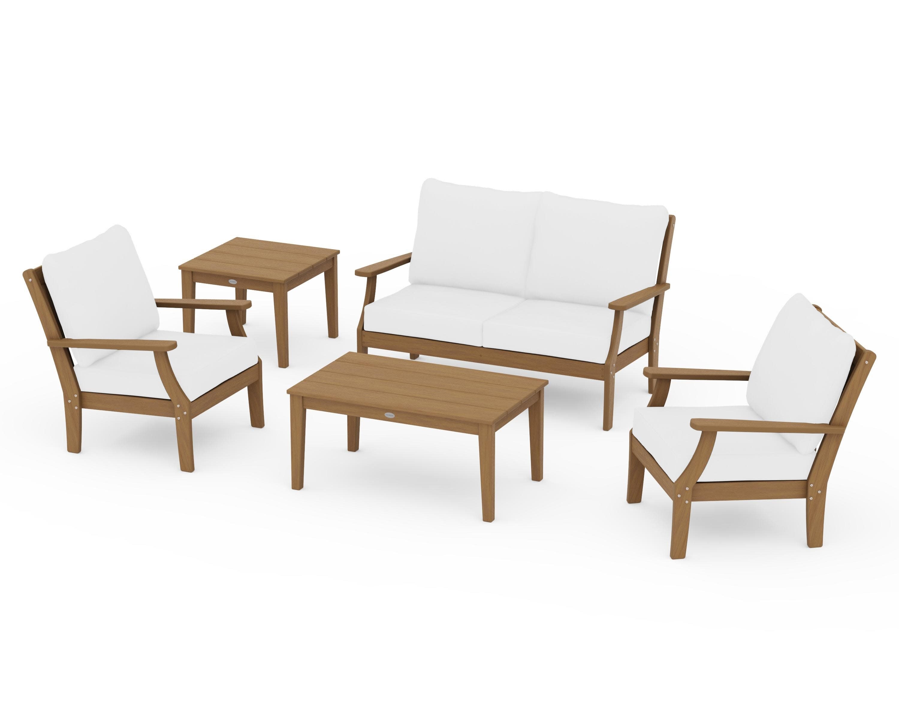 Braxton 5-Piece Deep Seating Set in Natural / Natural