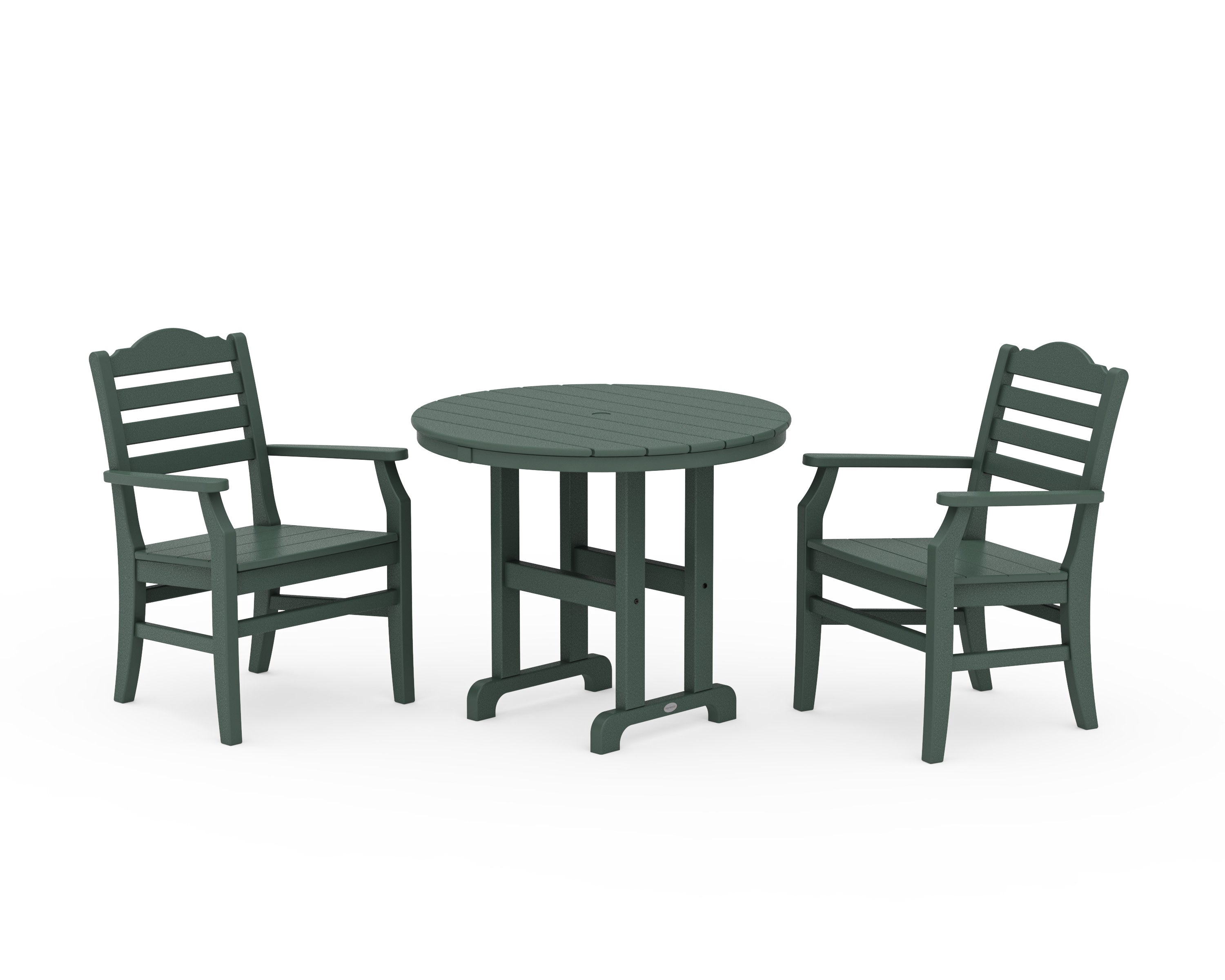 Savannah 3-Piece Farmhouse Dining Set in Green
