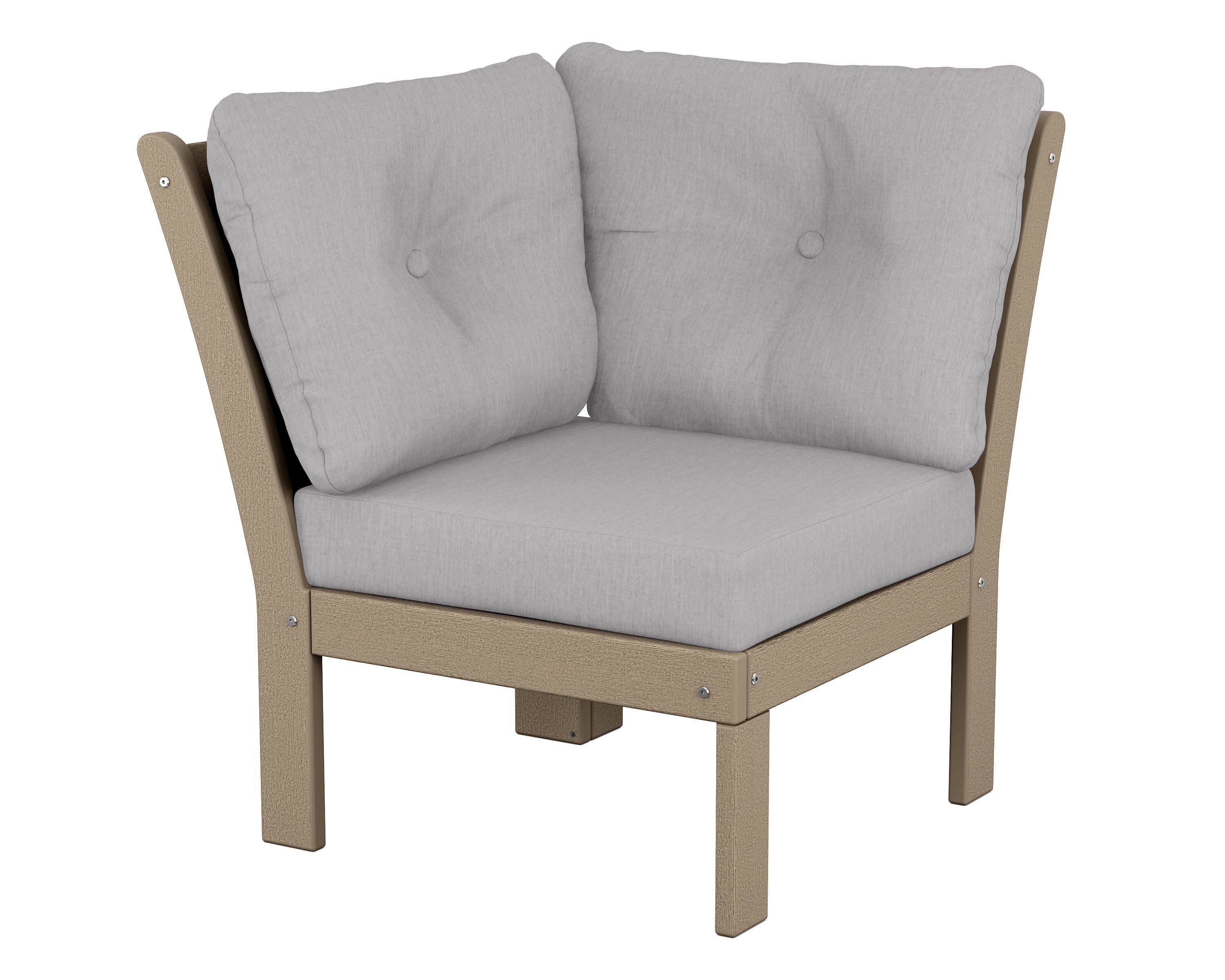 Vineyard Modular Corner Chair in Vintage Sahara / Granite