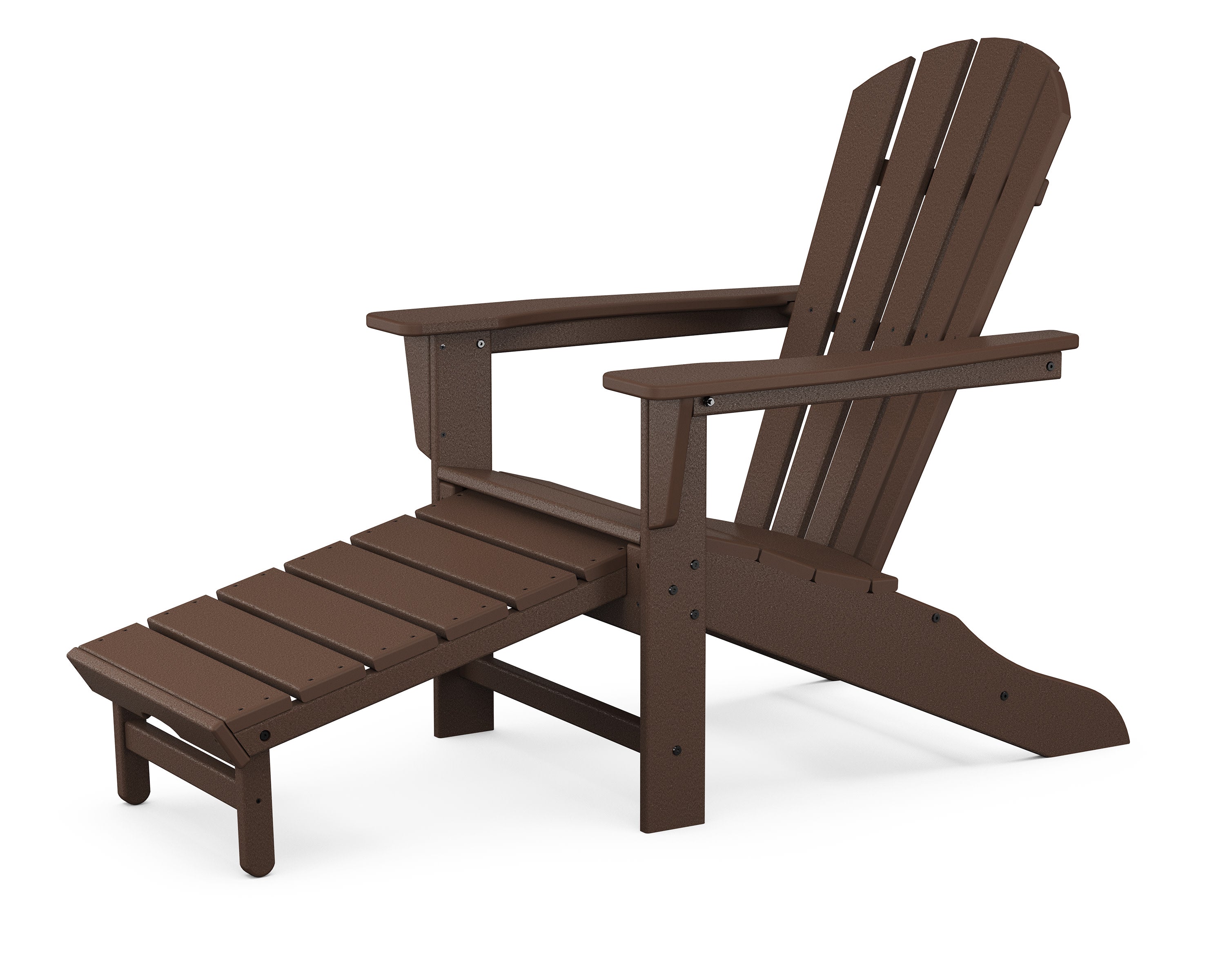 Palm Coast Ultimate Adirondack with Hideaway Ottoman in Mahogany