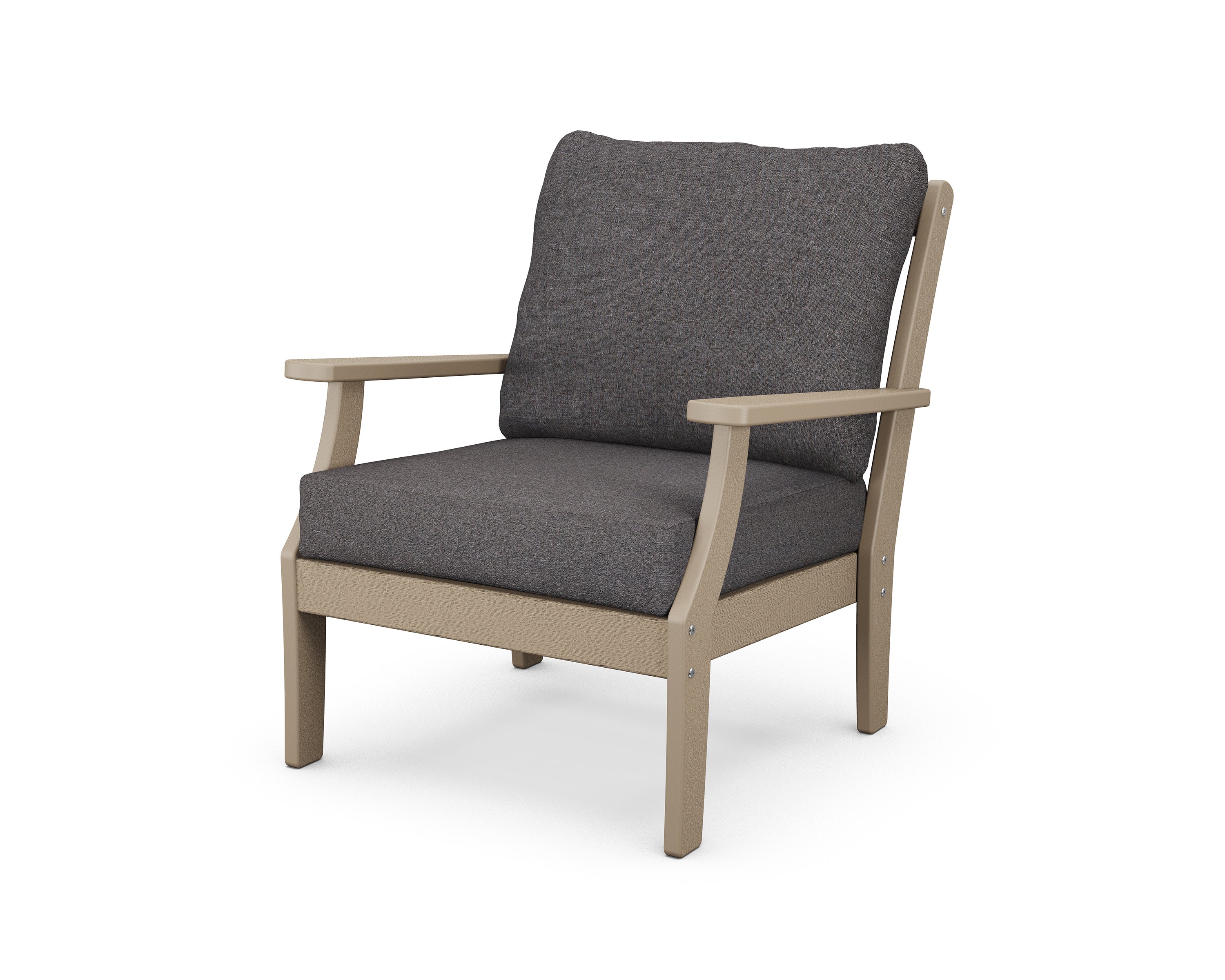 Braxton Deep Seating Chair in Vintage Sahara / Ash Charcoal