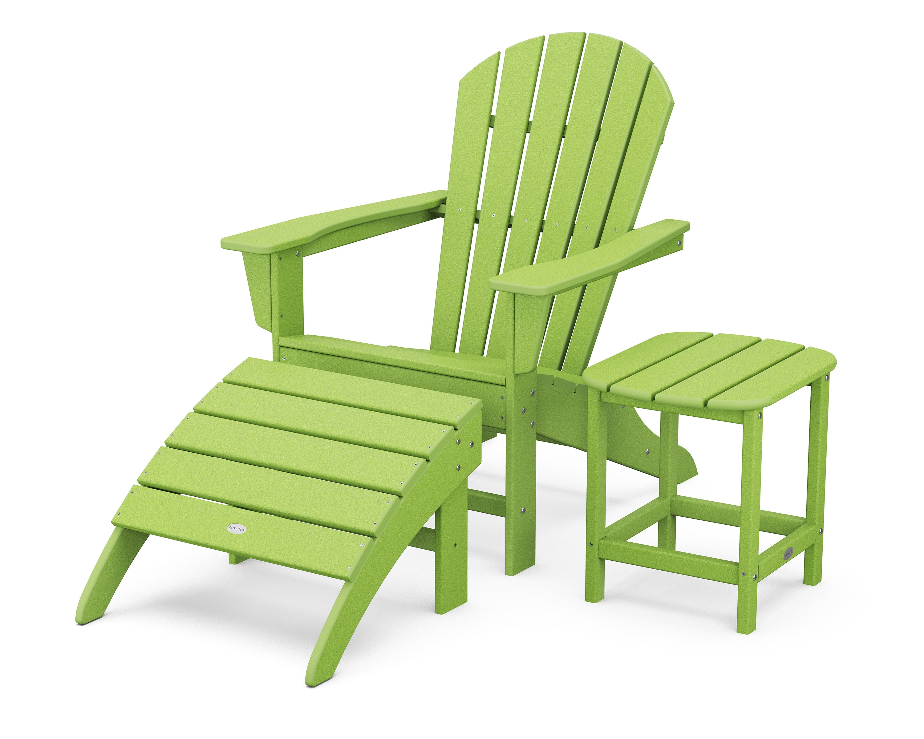 South Beach Adirondack 3-Piece Set in Lime