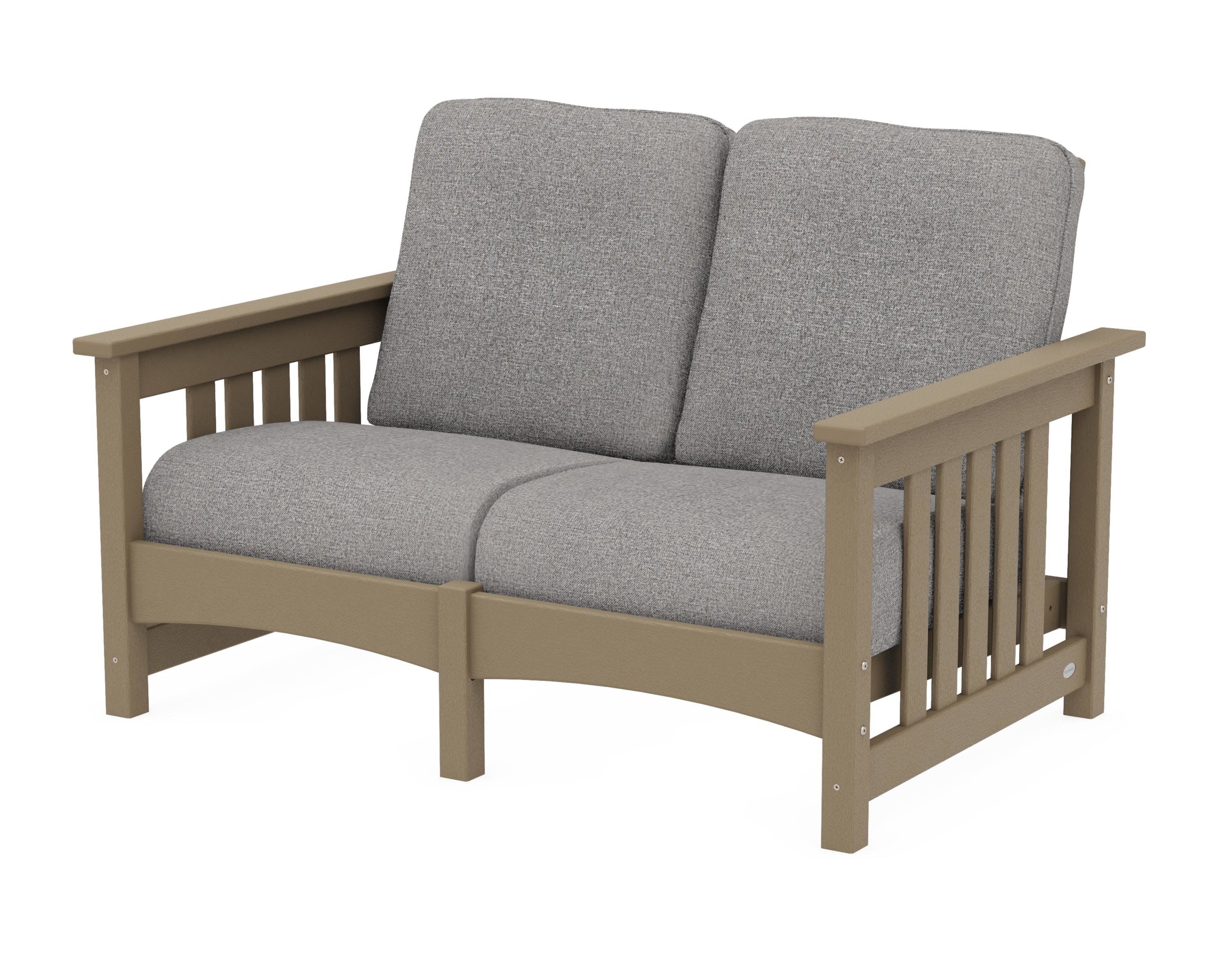 Club Mission Loveseat in Vintage Sahara / Grey Mist