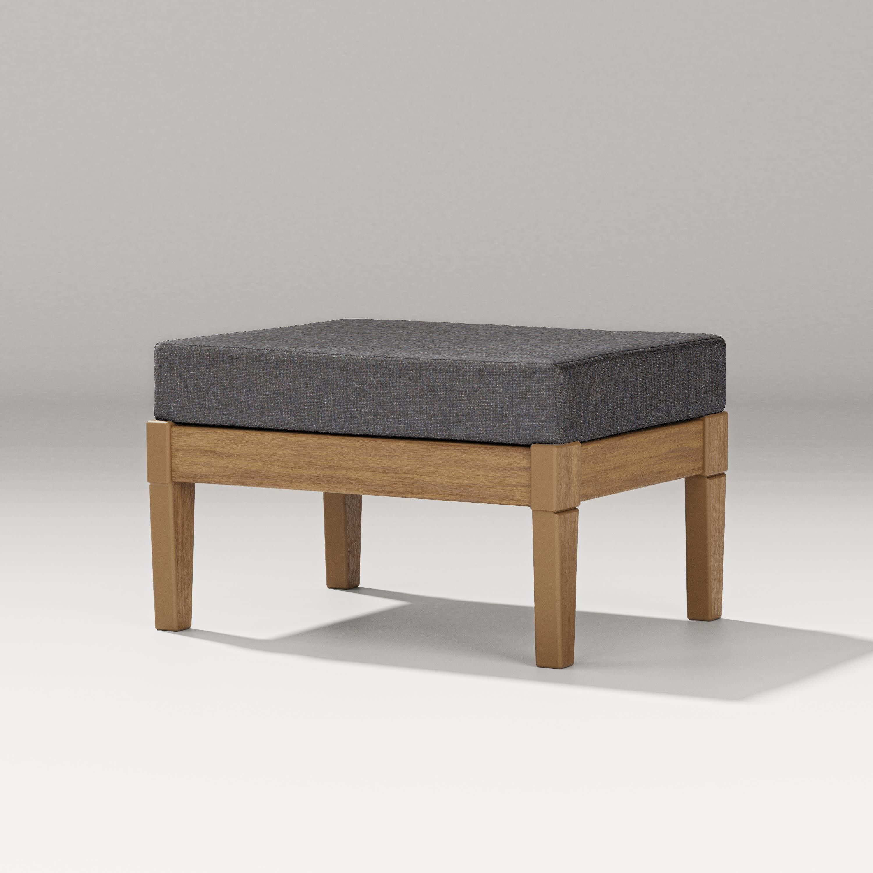 Estate Lounge Ottoman in Natural / Ash Charcoal