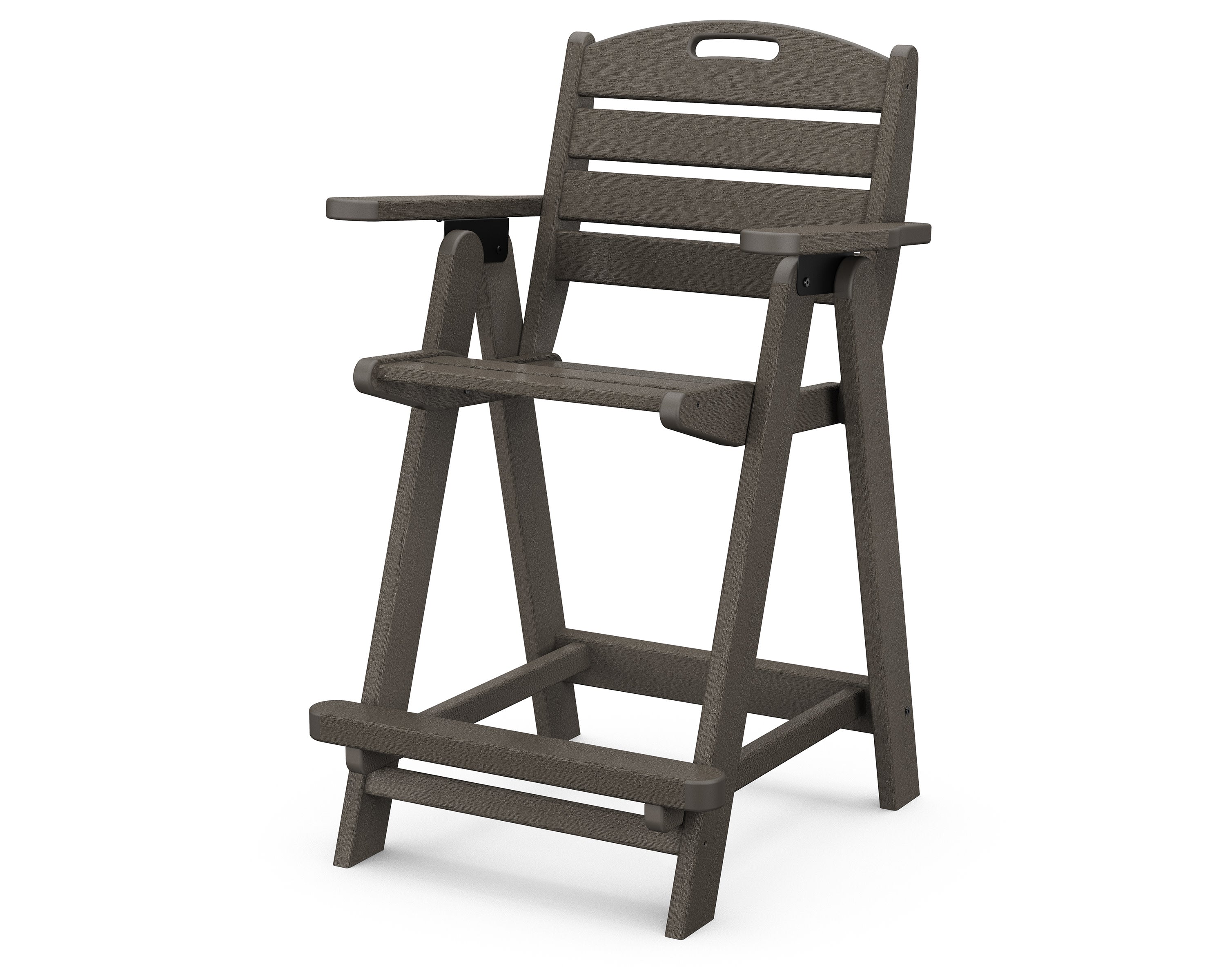 Nautical Counter Chair in Vintage Coffee