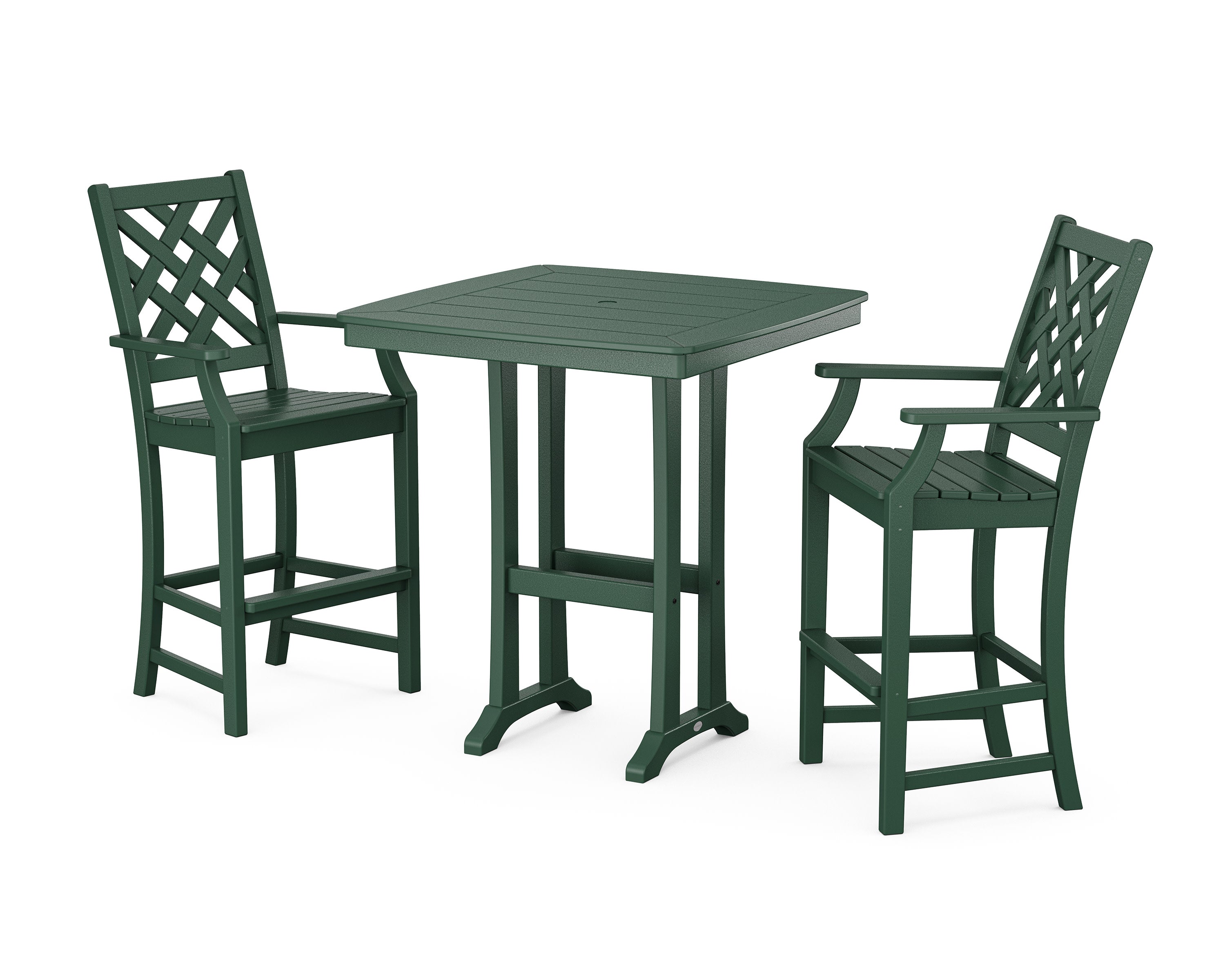 Wovendale 3-Piece Bar Set in Green