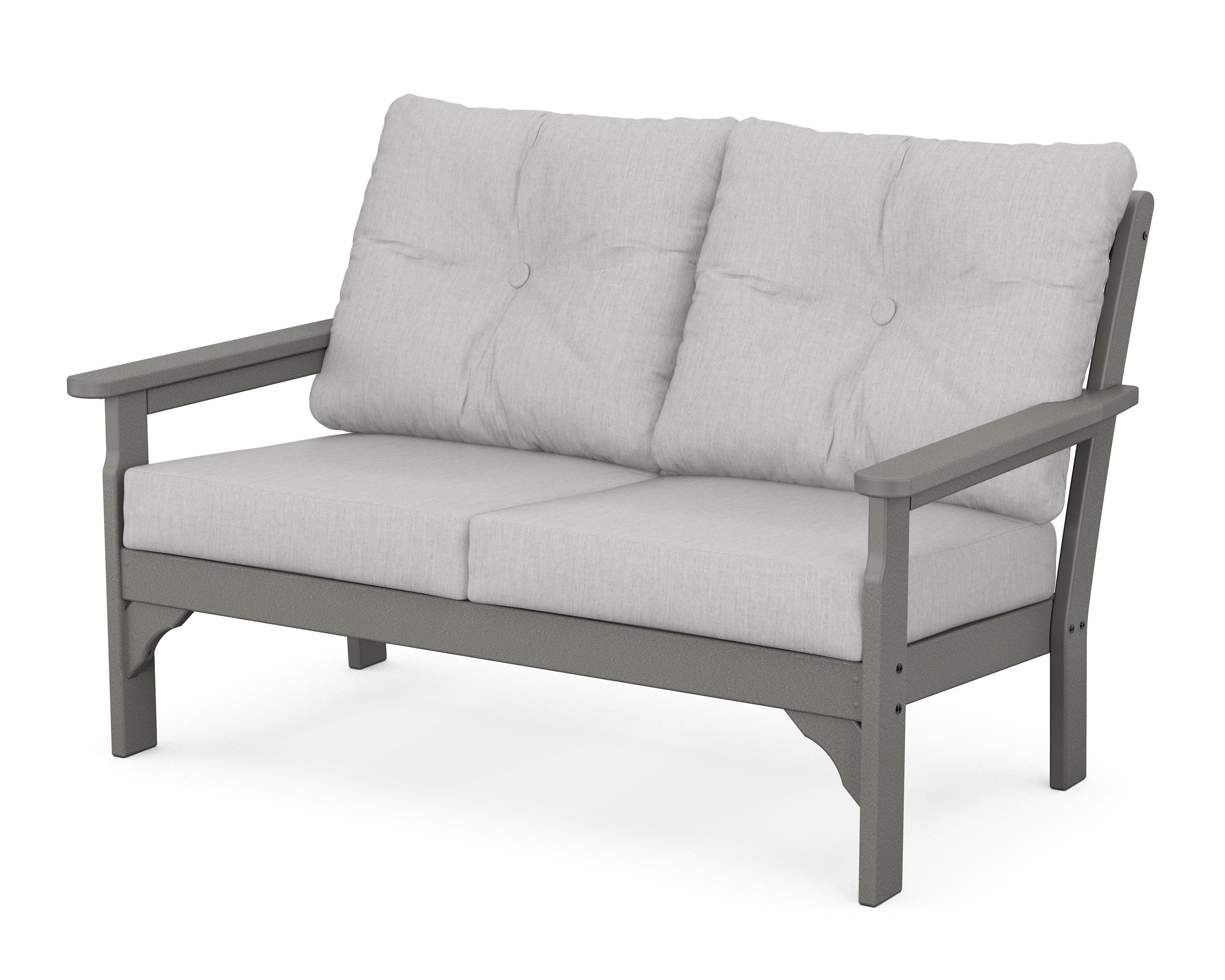 Vineyard Deep Seating Loveseat in Slate Grey / Granite