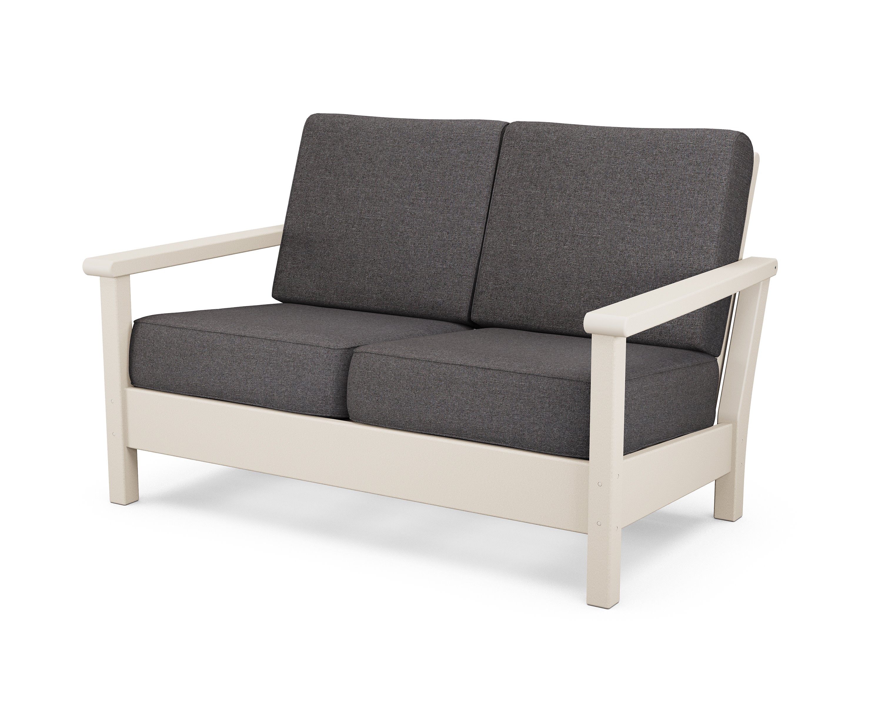 Harbour Deep Seating Loveseat in Sand / Ash Charcoal