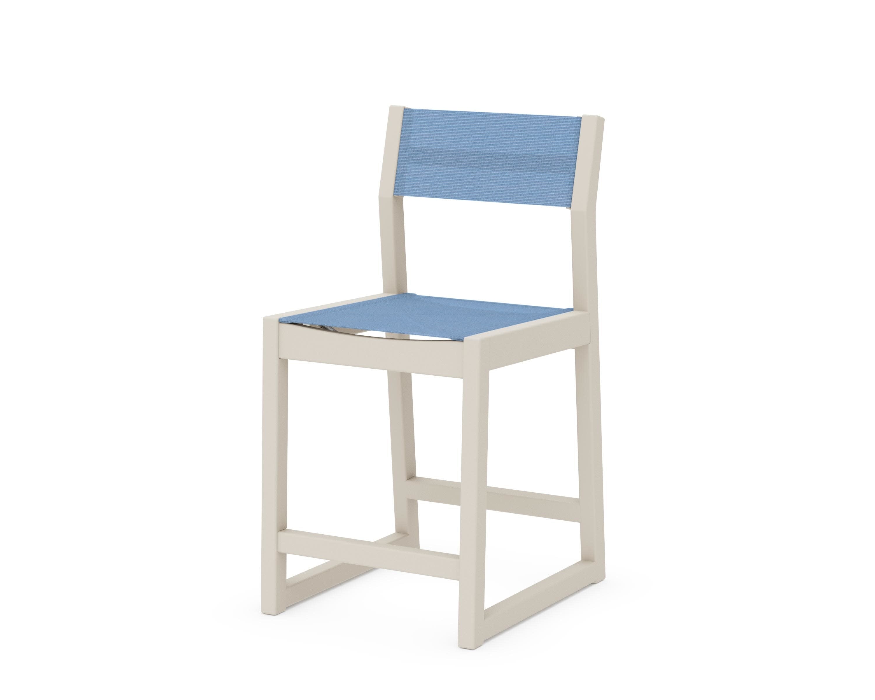 EDGE Sling Counter Side Chair in Sand / Poolside Sling
