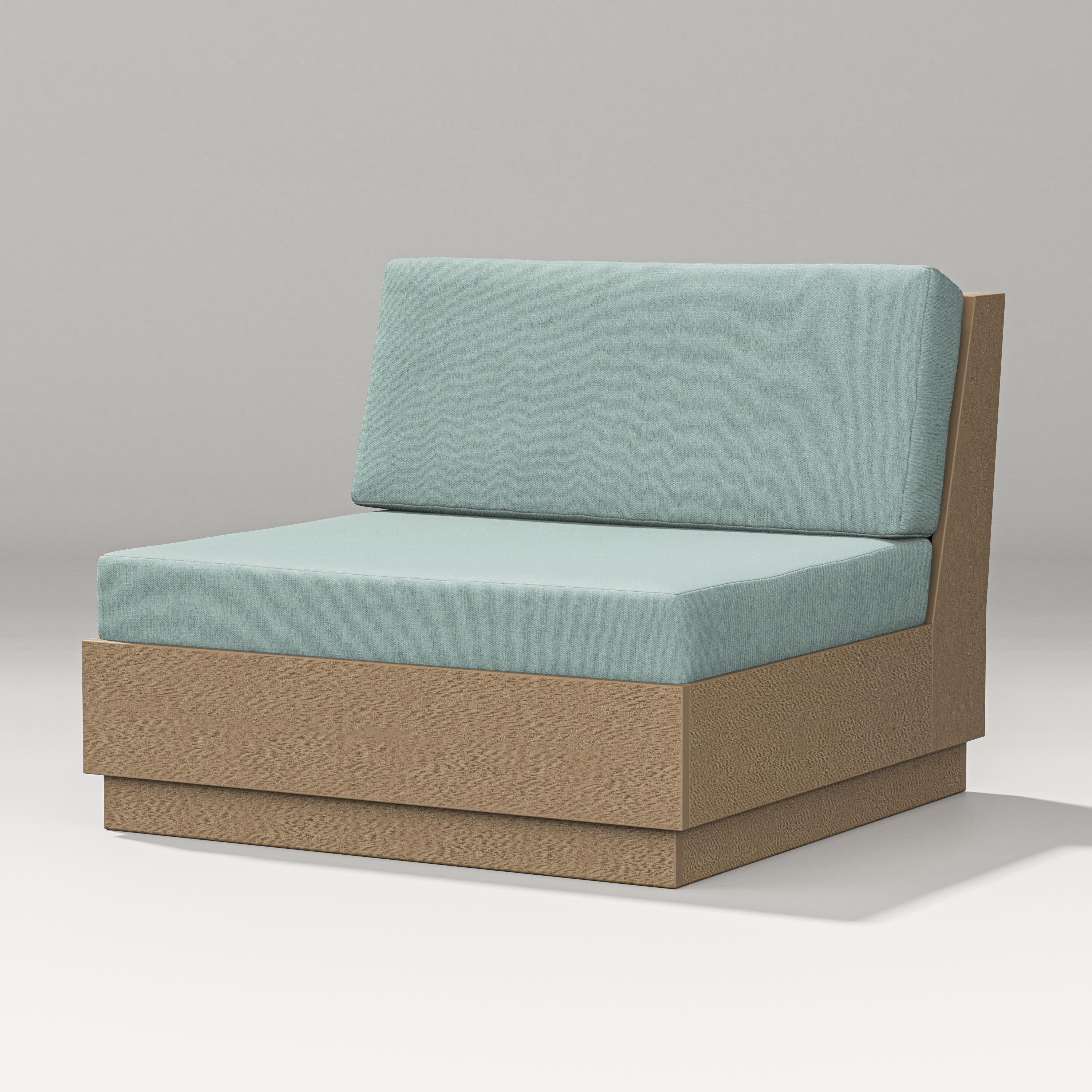 Elevate Modular Armless Chair in Vintage Sahara / Glacier Spa