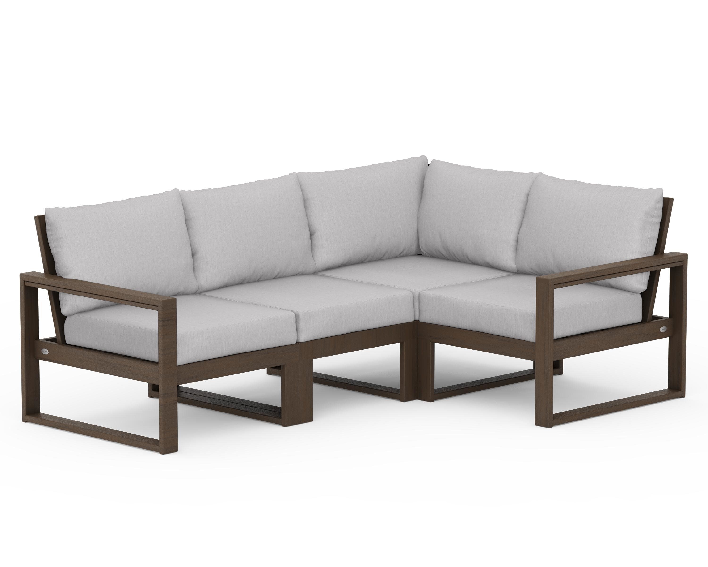 EDGE 4-Piece Modular Deep Seating Set in Kona / Granite