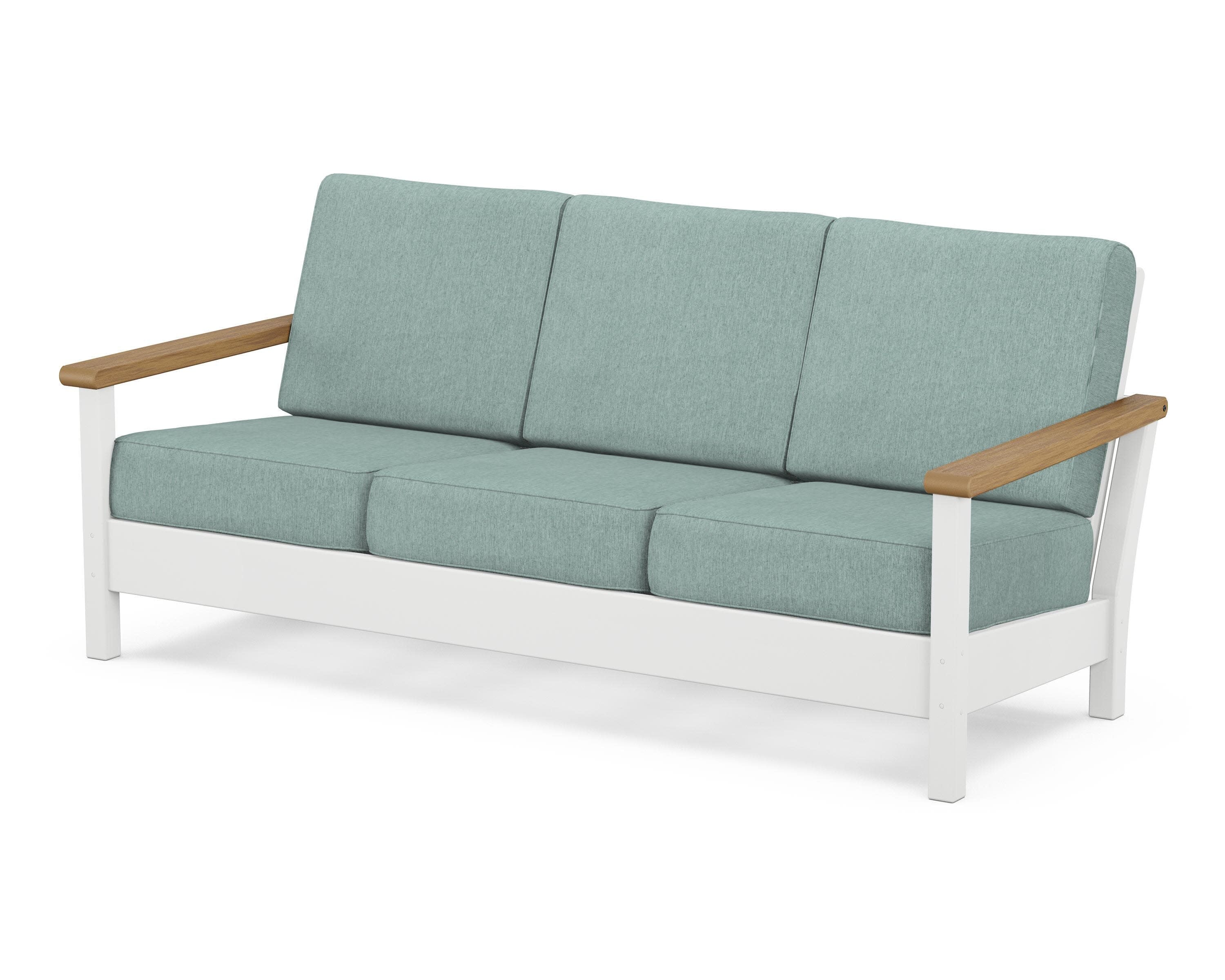 Harbour Deep Seating Sofa in White / Natural / Glacier Spa