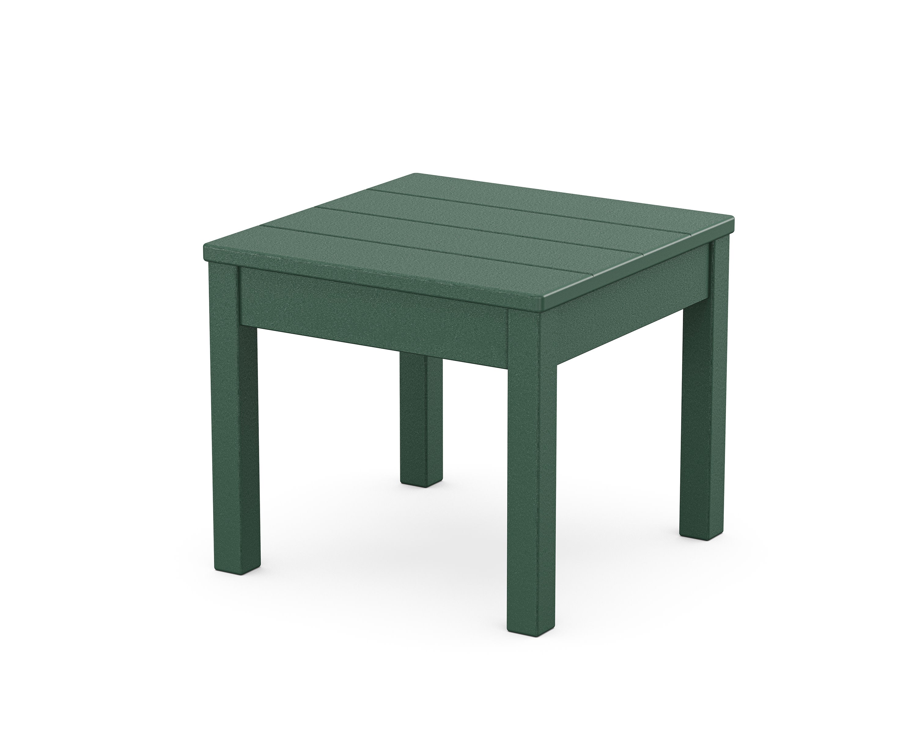 22" Square End Table in Green