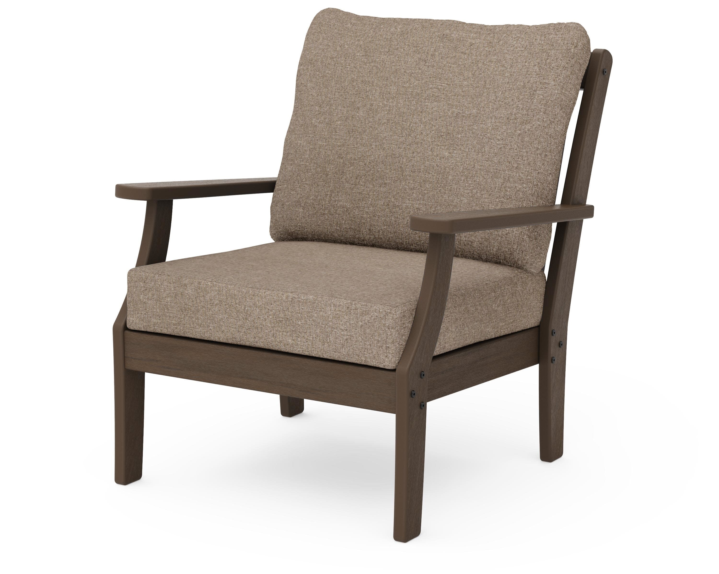 Braxton Deep Seating Chair in Kona / Spiced Burlap