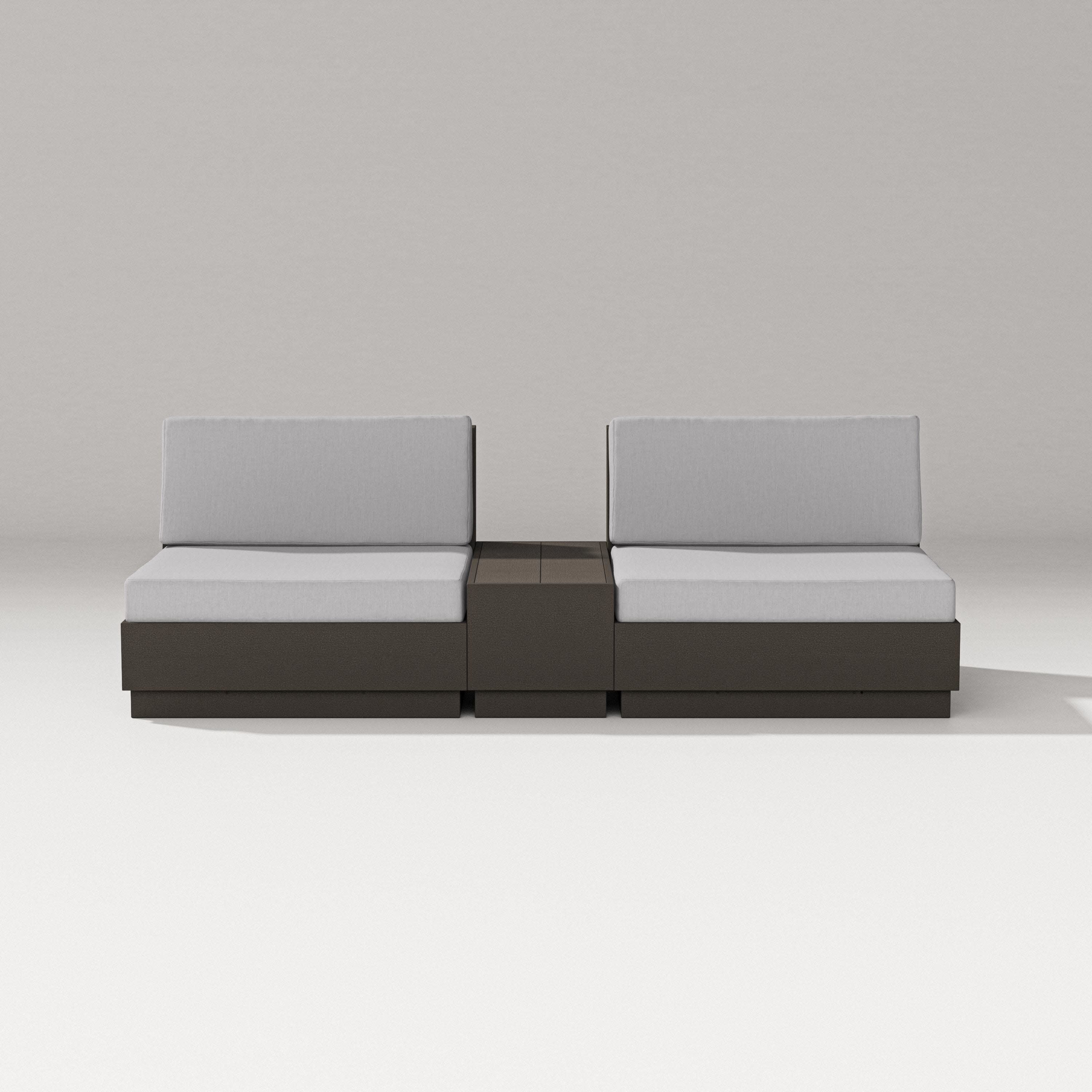 Elevate Lounge Chair Set in Vintage Coffee / Granite