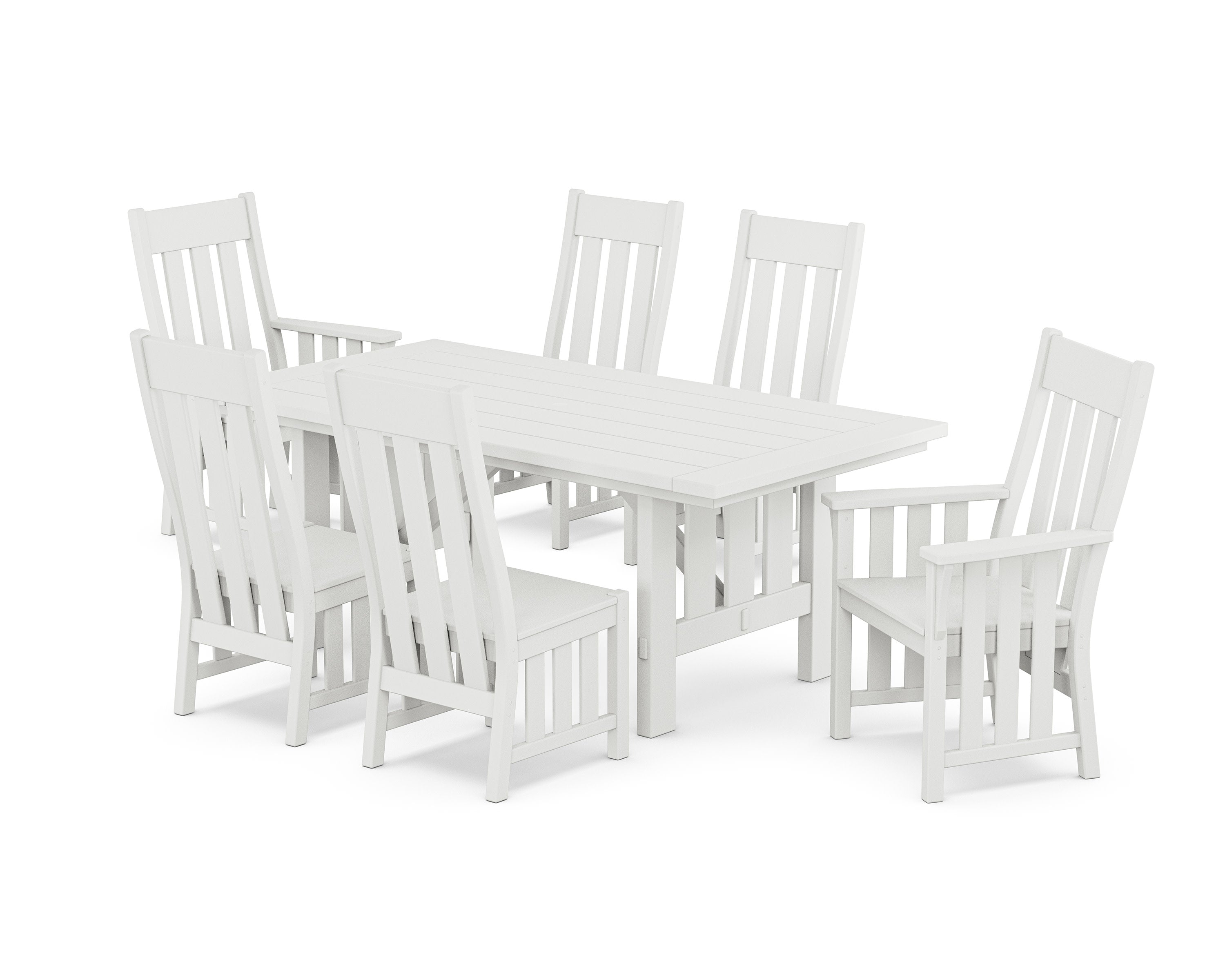 Acadia 7-Piece Dining Set in White