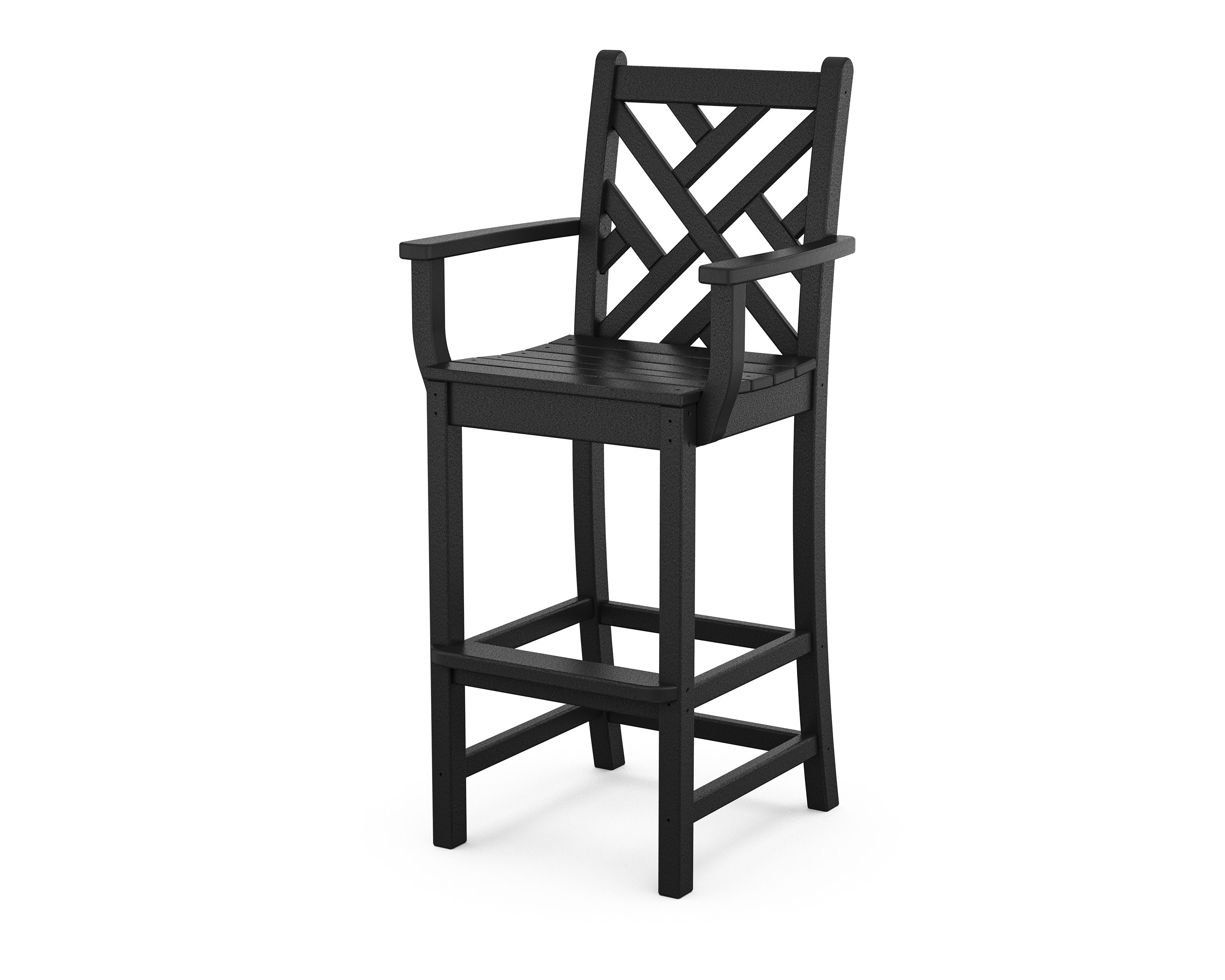 Chippendale Bar Arm Chair in Black