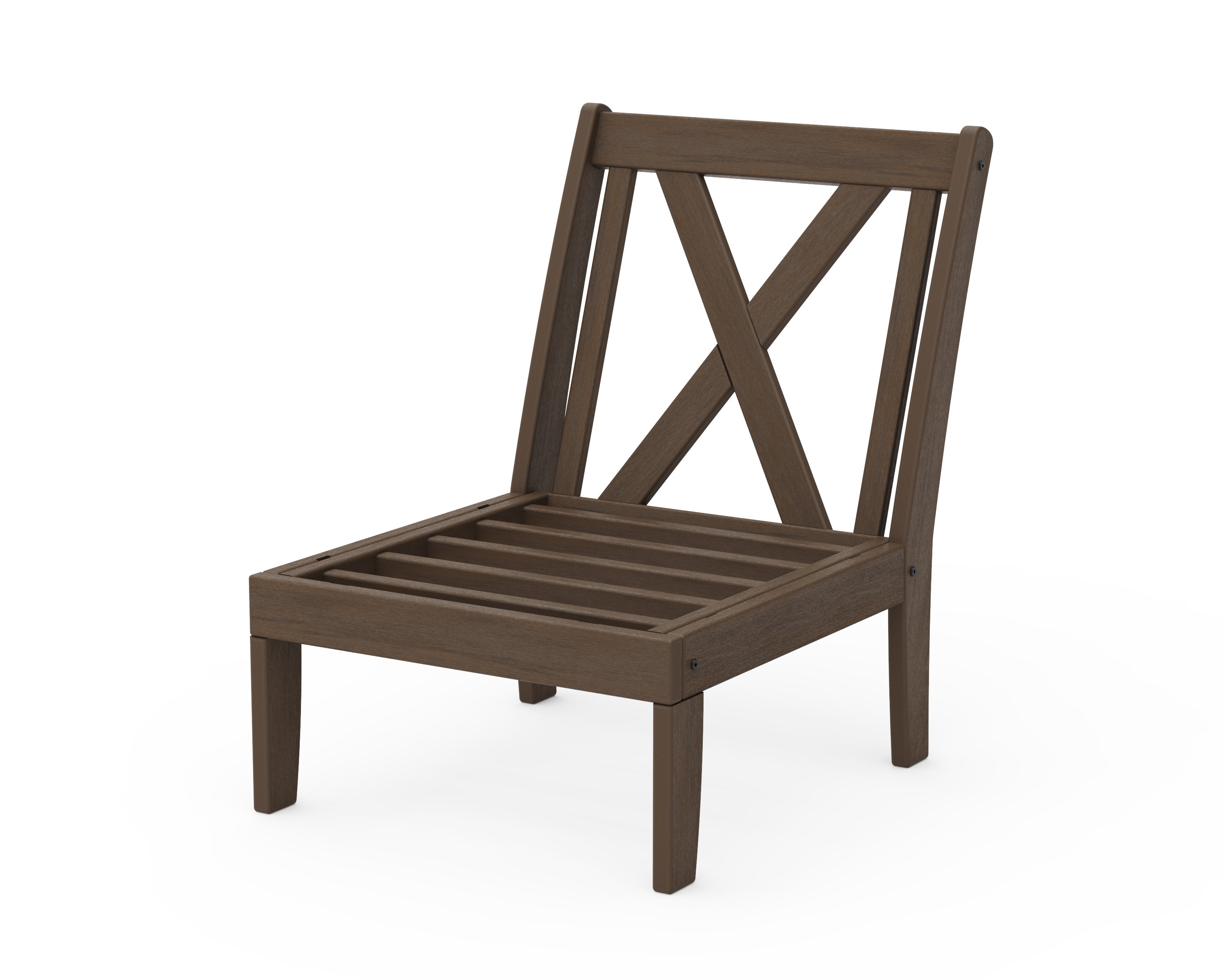 Braxton Modular Armless Chair Frame in Kona