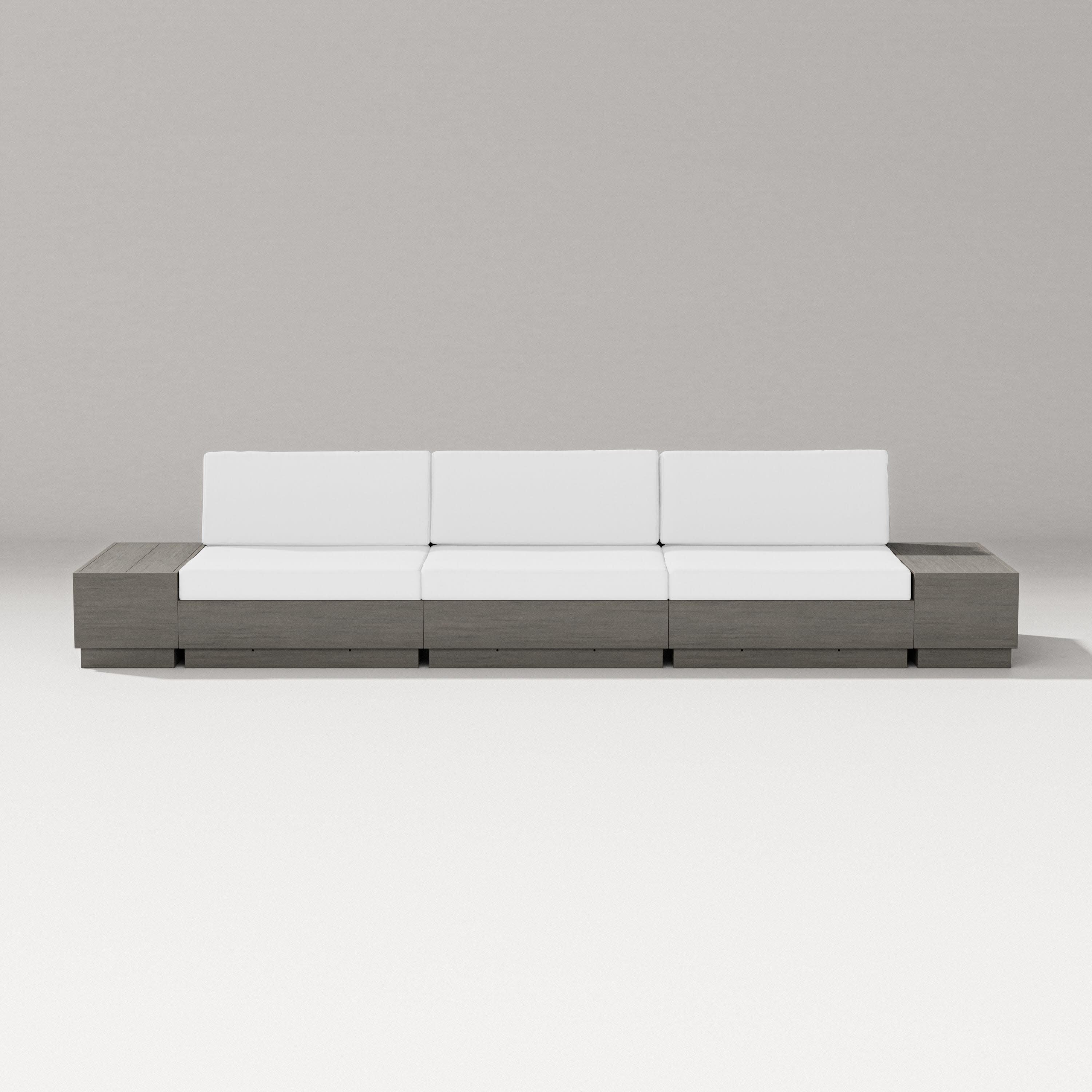 Elevate Straight Sectional in Driftwood / Natural