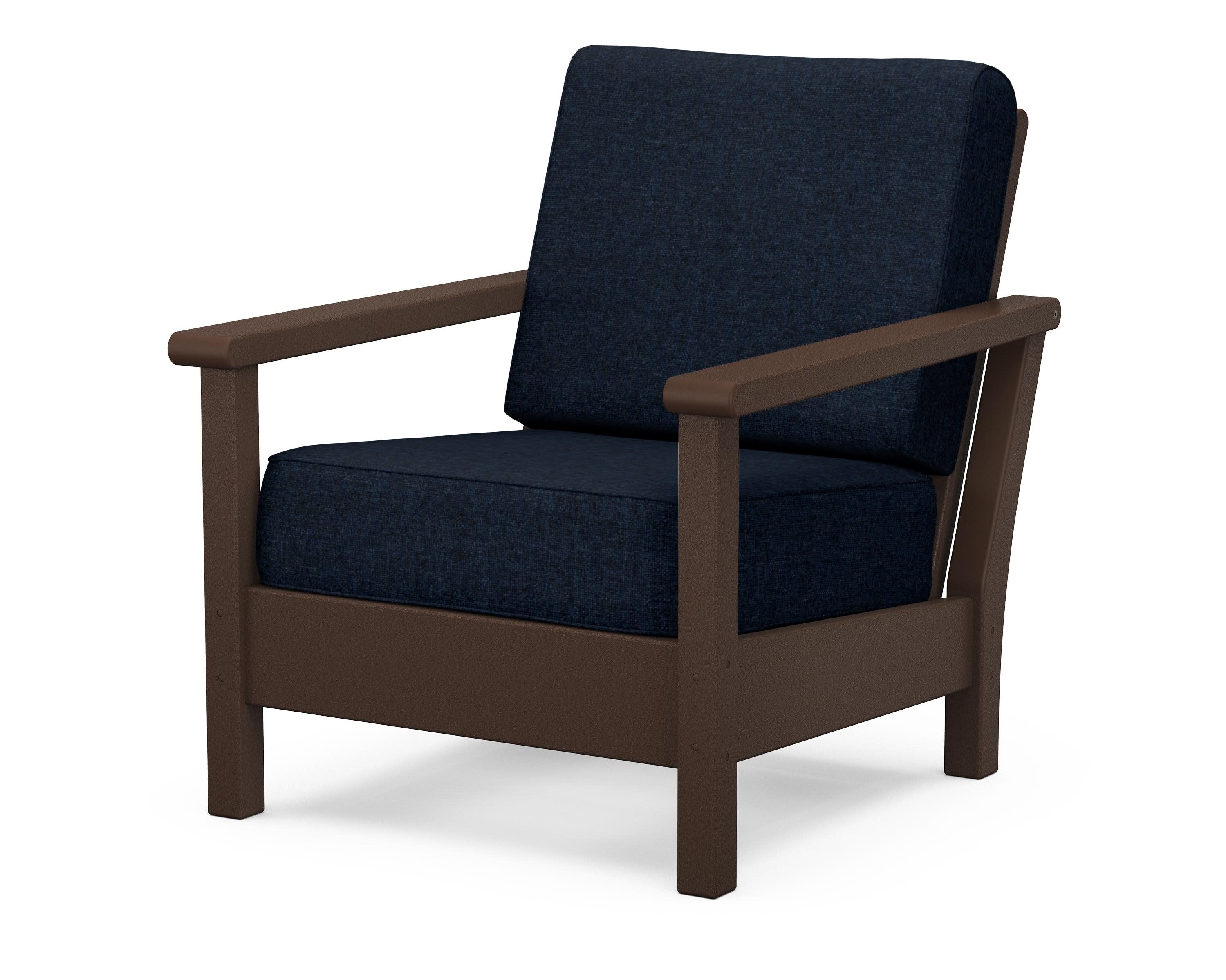 Harbour Deep Seating Chair in Mahogany / Marine Indigo