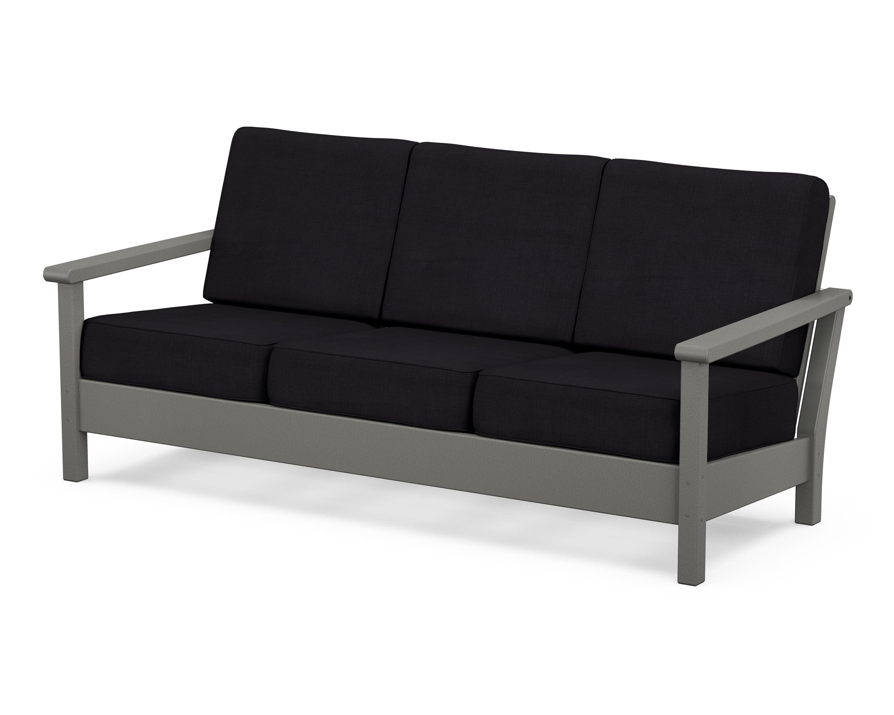 Harbour Deep Seating Sofa in Slate Grey / Midnight Linen