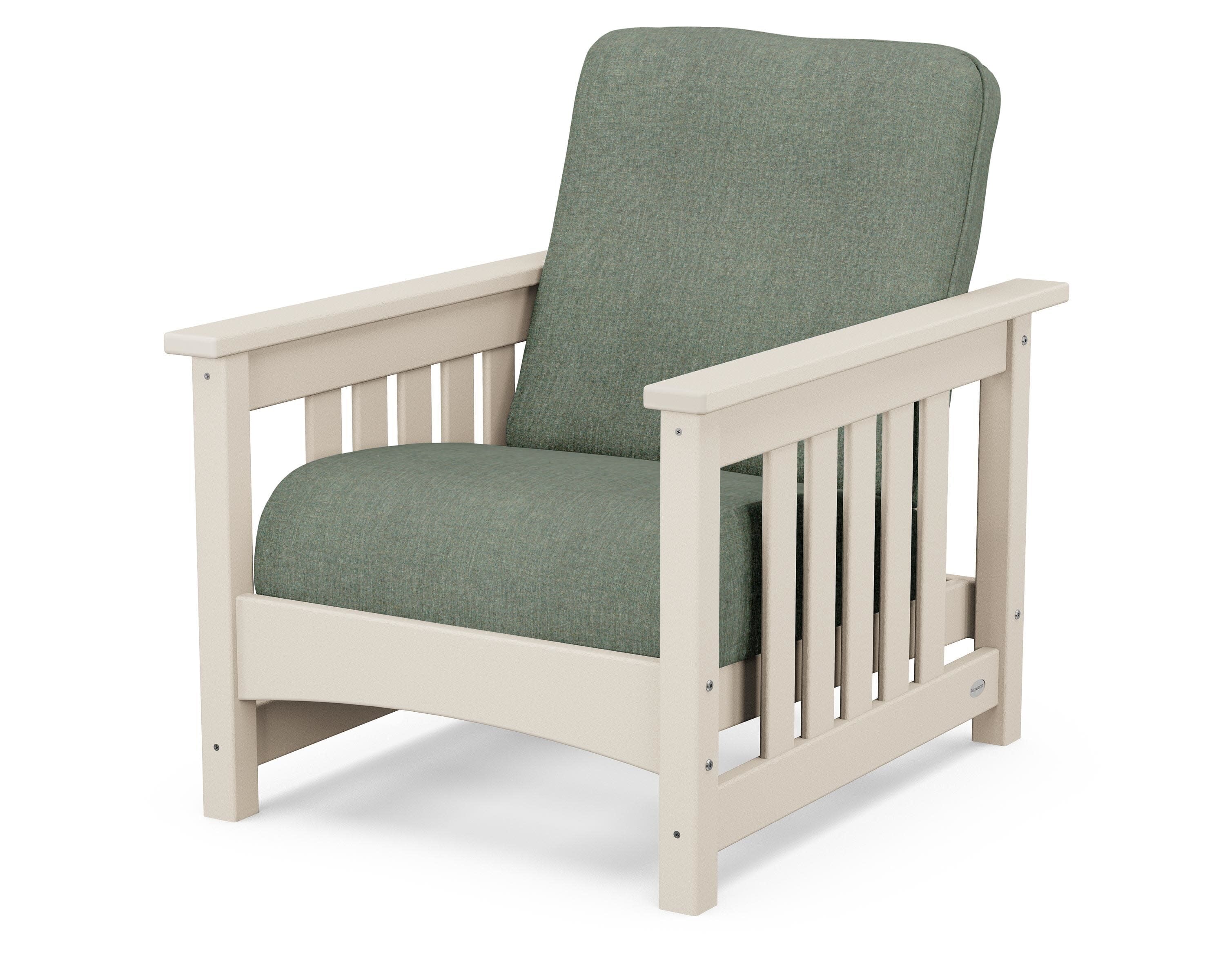 Club Mission Chair in Sand / Cast Sage
