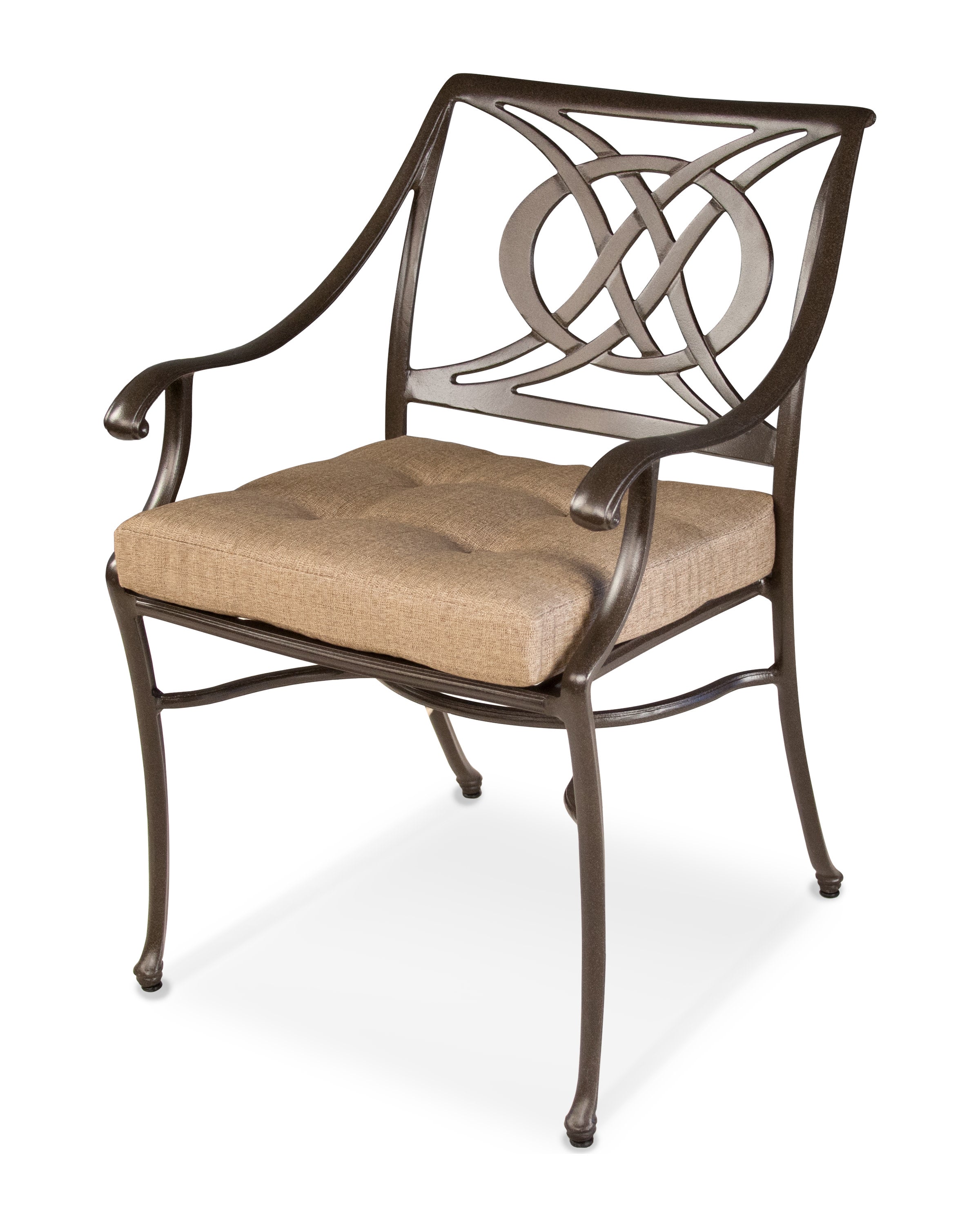 Ateeva Luxe 19" x 17" Outdoor Seat Cushion by POLYWOOD in Sesame