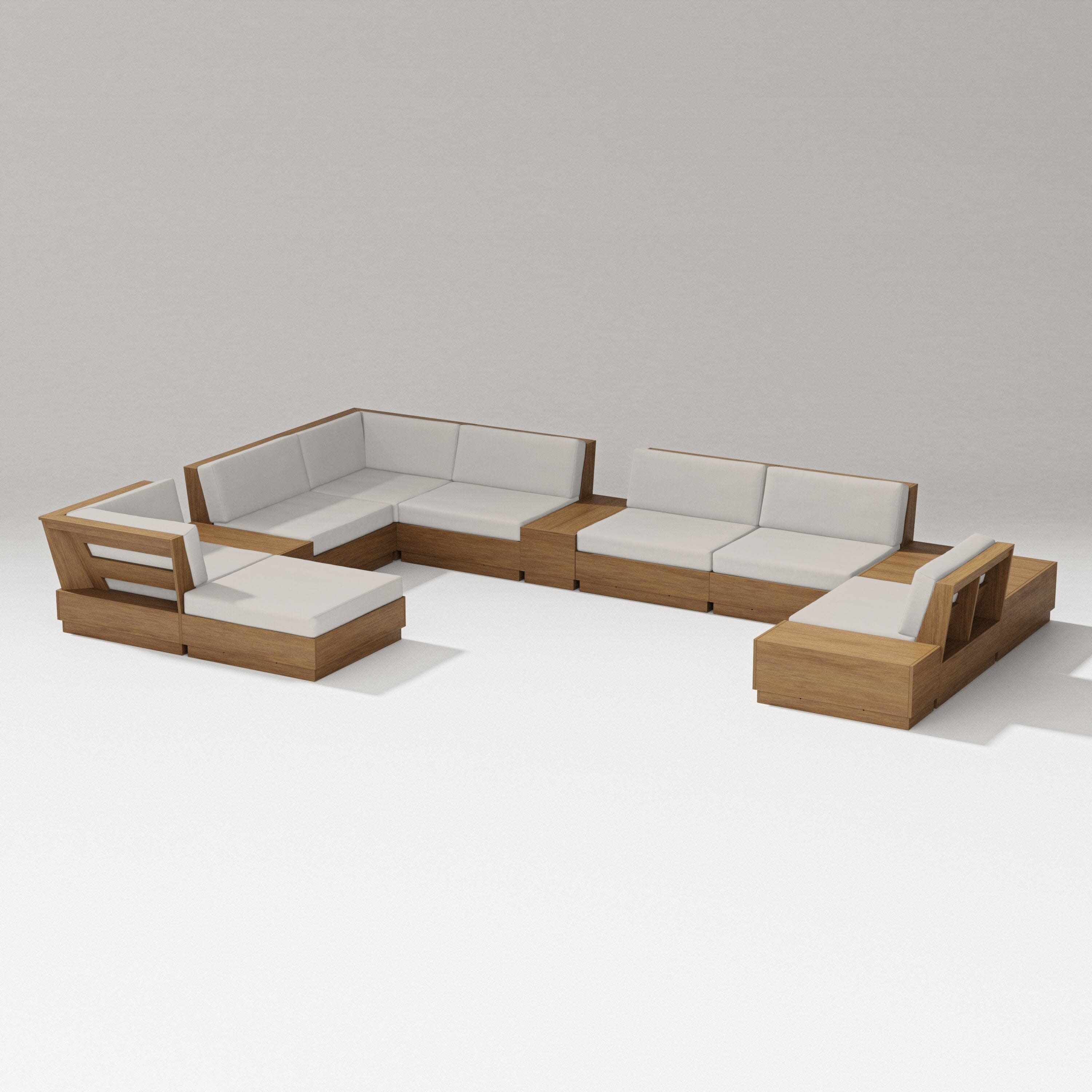 Elevate 12-Piece Conversation Sectional Set in Natural / Cast Ash