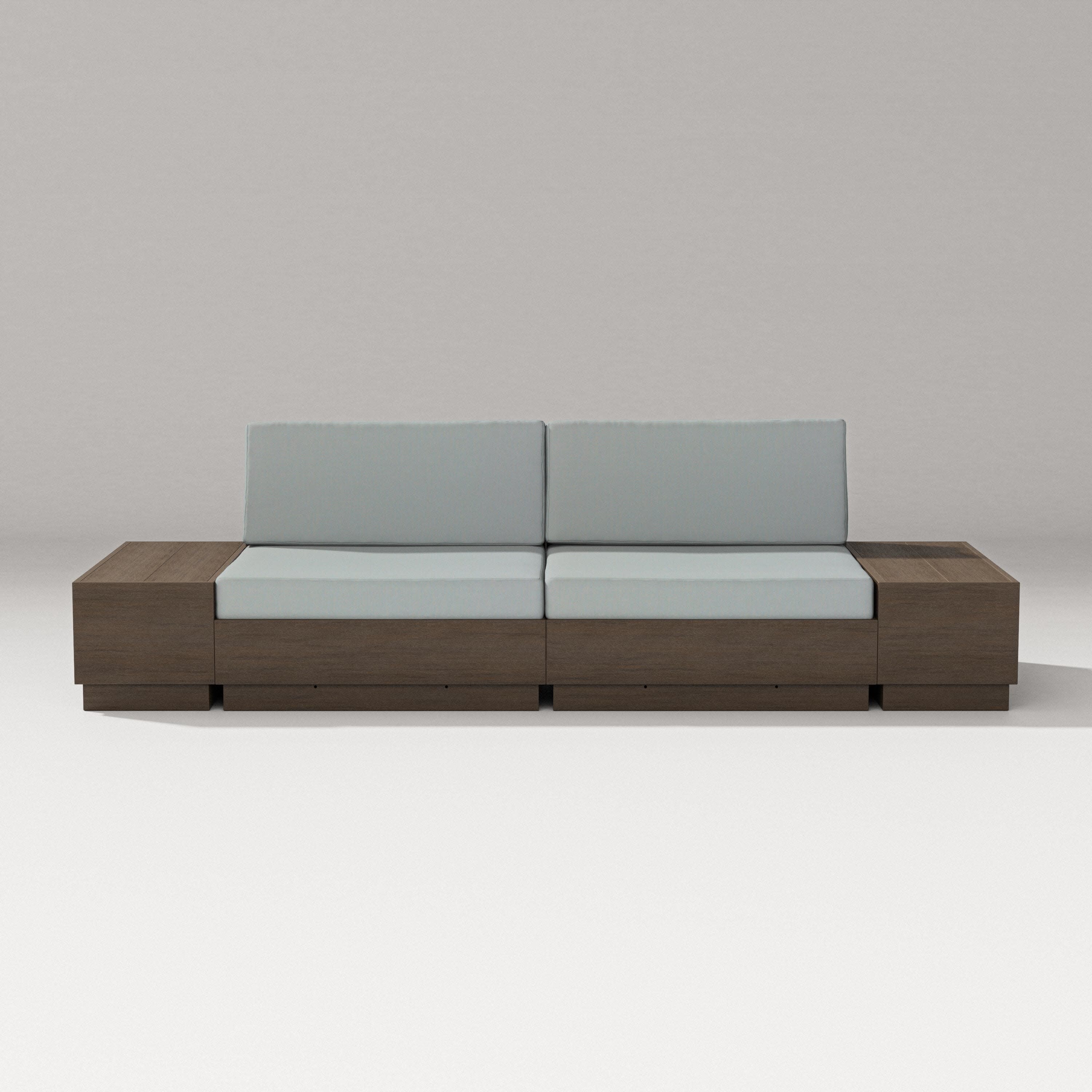 Elevate 4-Piece Loveseat Sectional in Kona / Spa