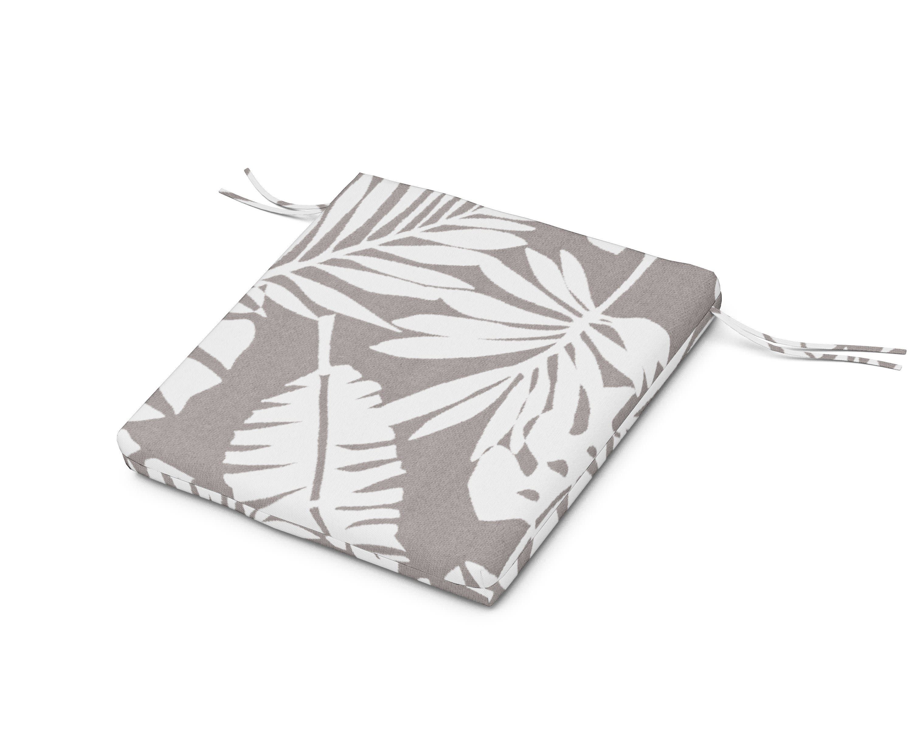 Seat Cushion 21.5"D x 21"W x 2.5"H in Leaf Grey Mist