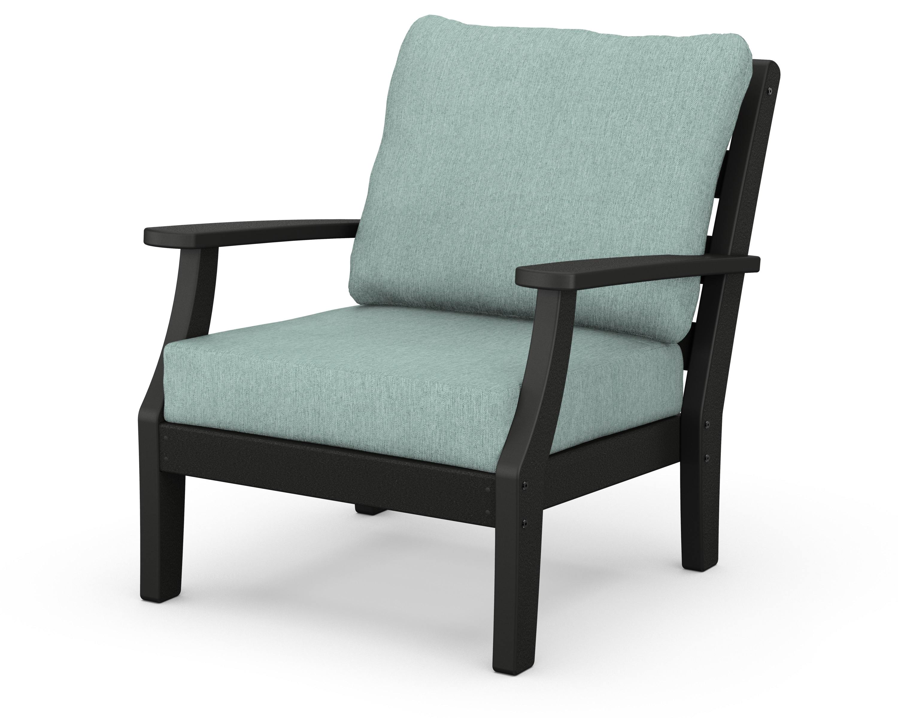Chesapeake Deep Seating Chair in Black / Glacier Spa