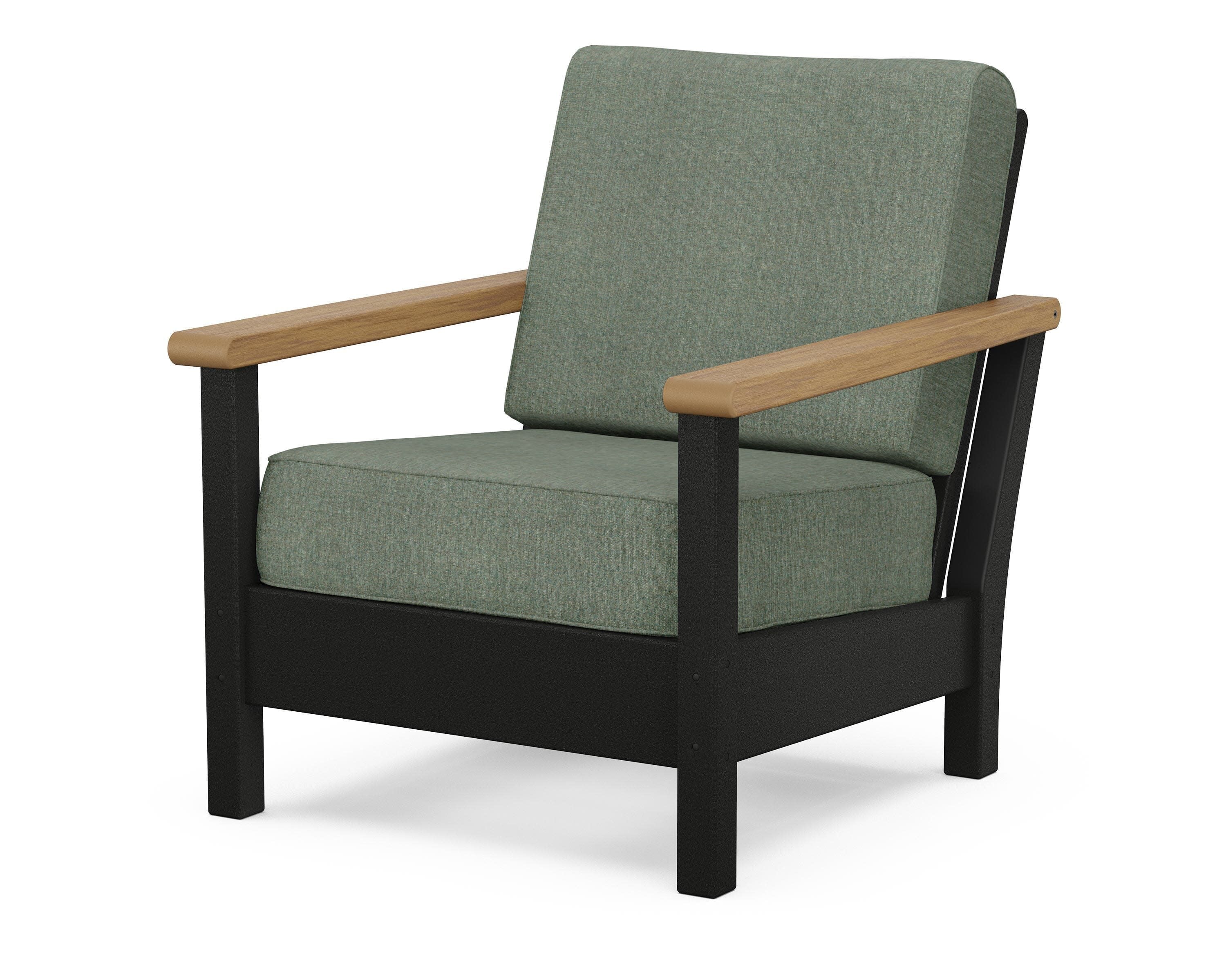 Harbour Deep Seating Chair in Black / Natural / Cast Sage
