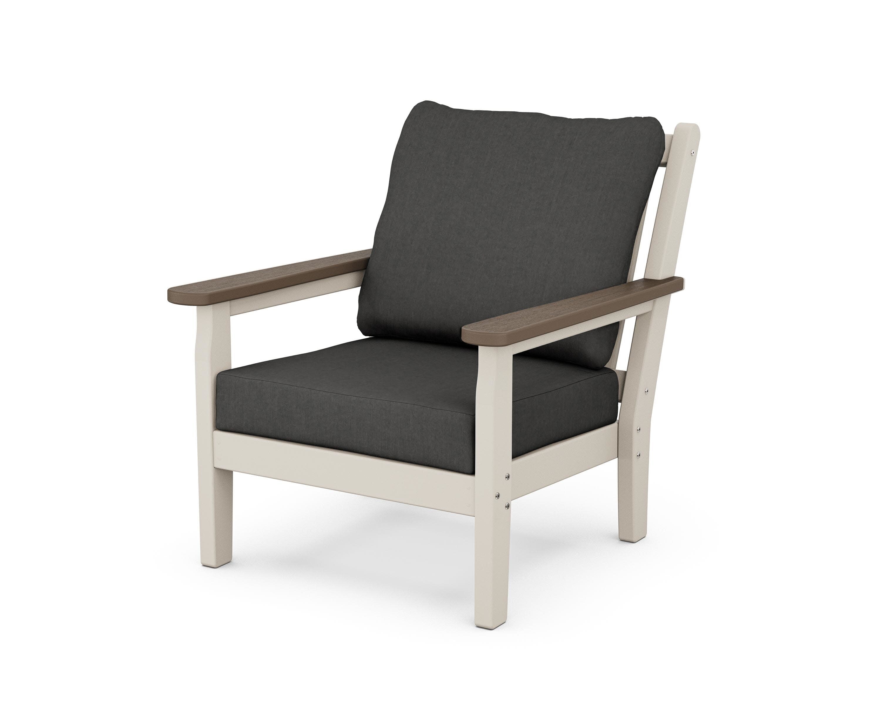 Chippendale Deep Seating Chair in Sand / Kona / Spectrum Carbon