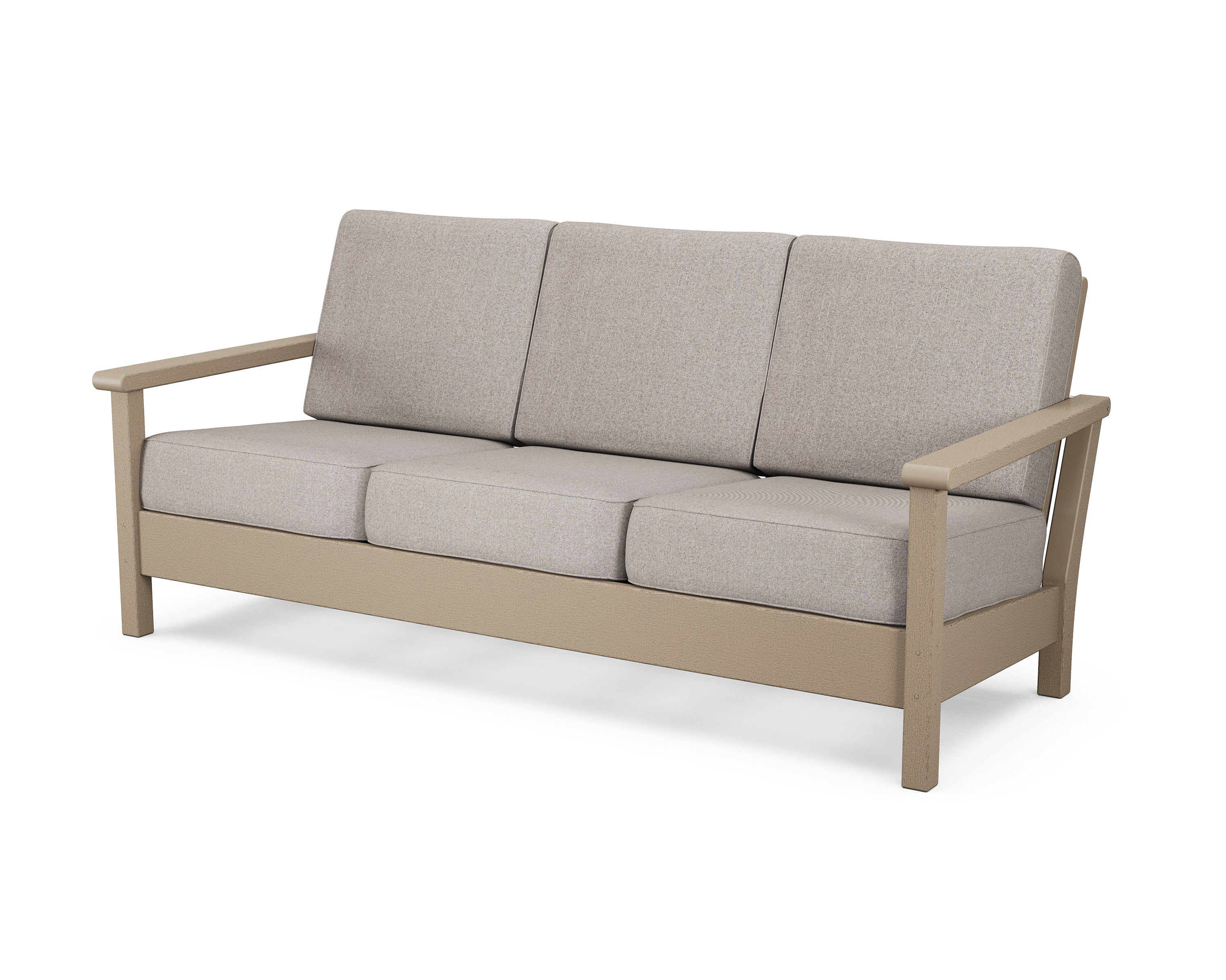Harbour Deep Seating Sofa in Vintage Sahara / Weathered Tweed