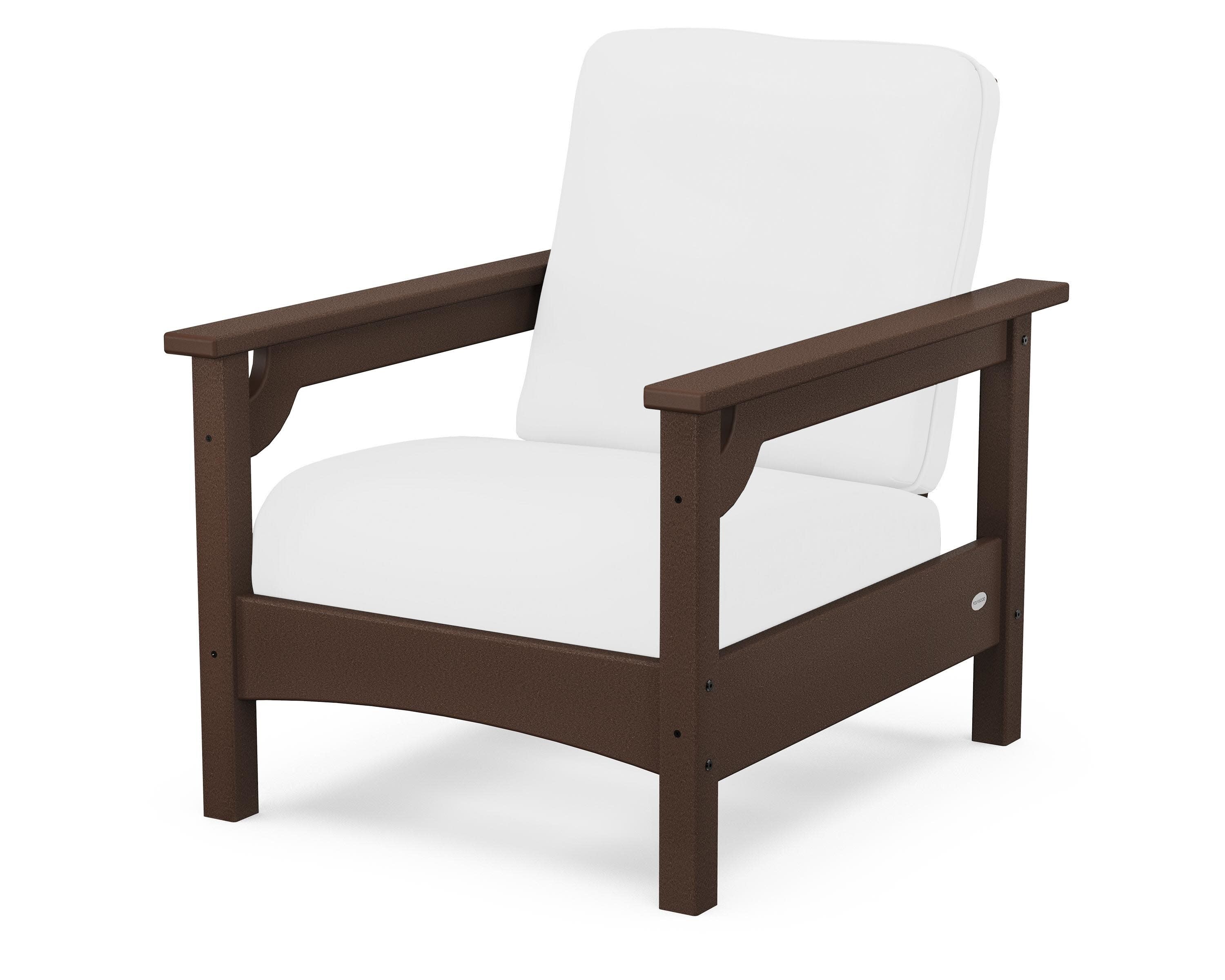 Club Chair in Mahogany / Natural