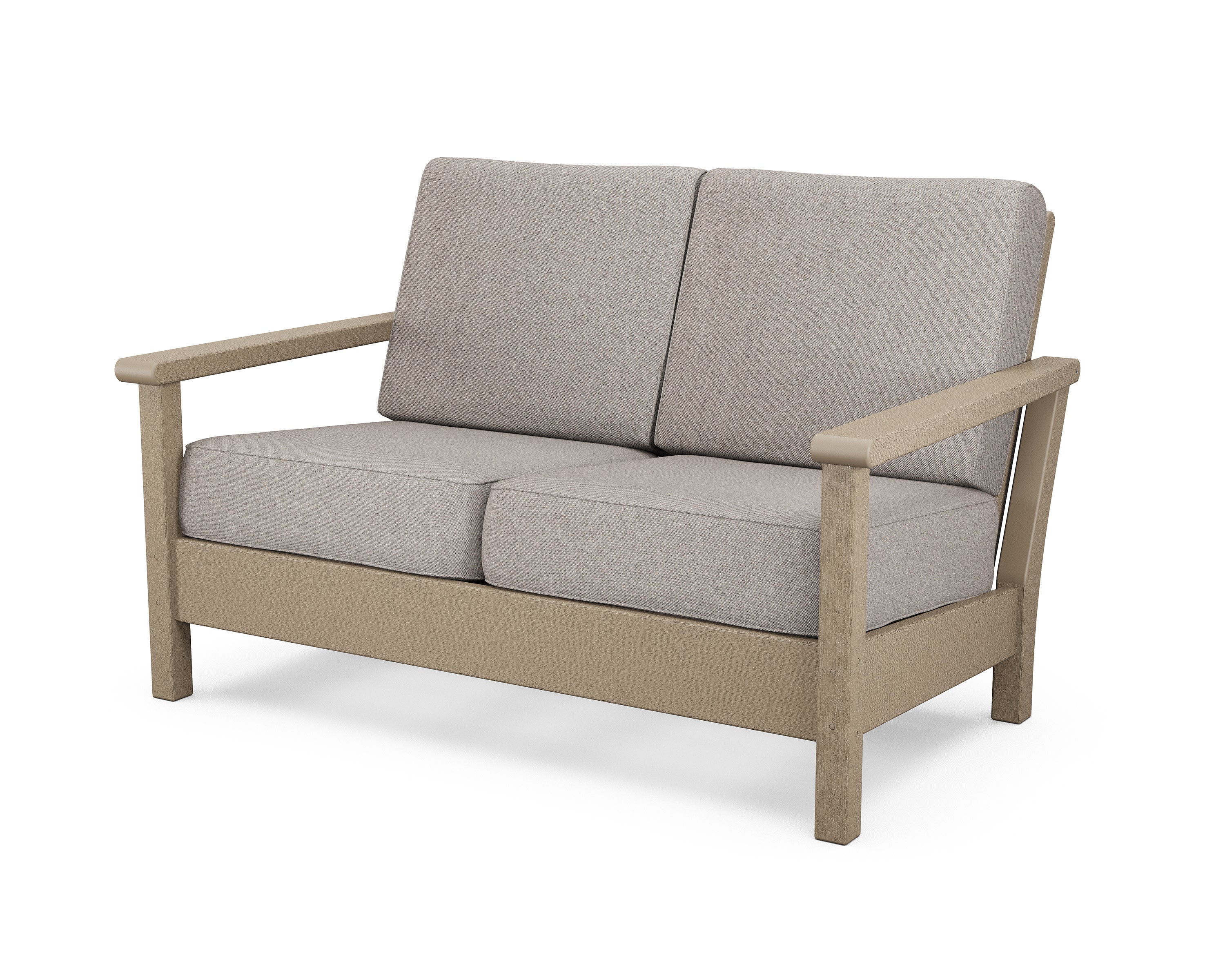 Harbour Deep Seating Loveseat in Vintage Sahara / Weathered Tweed
