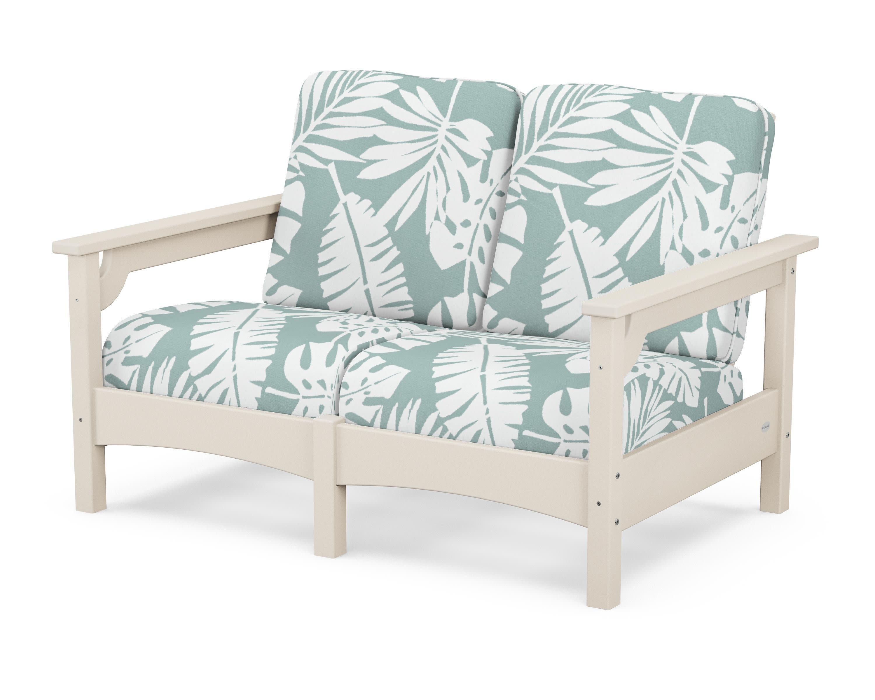 Club Loveseat in Sand / Leaf Glacier Spa