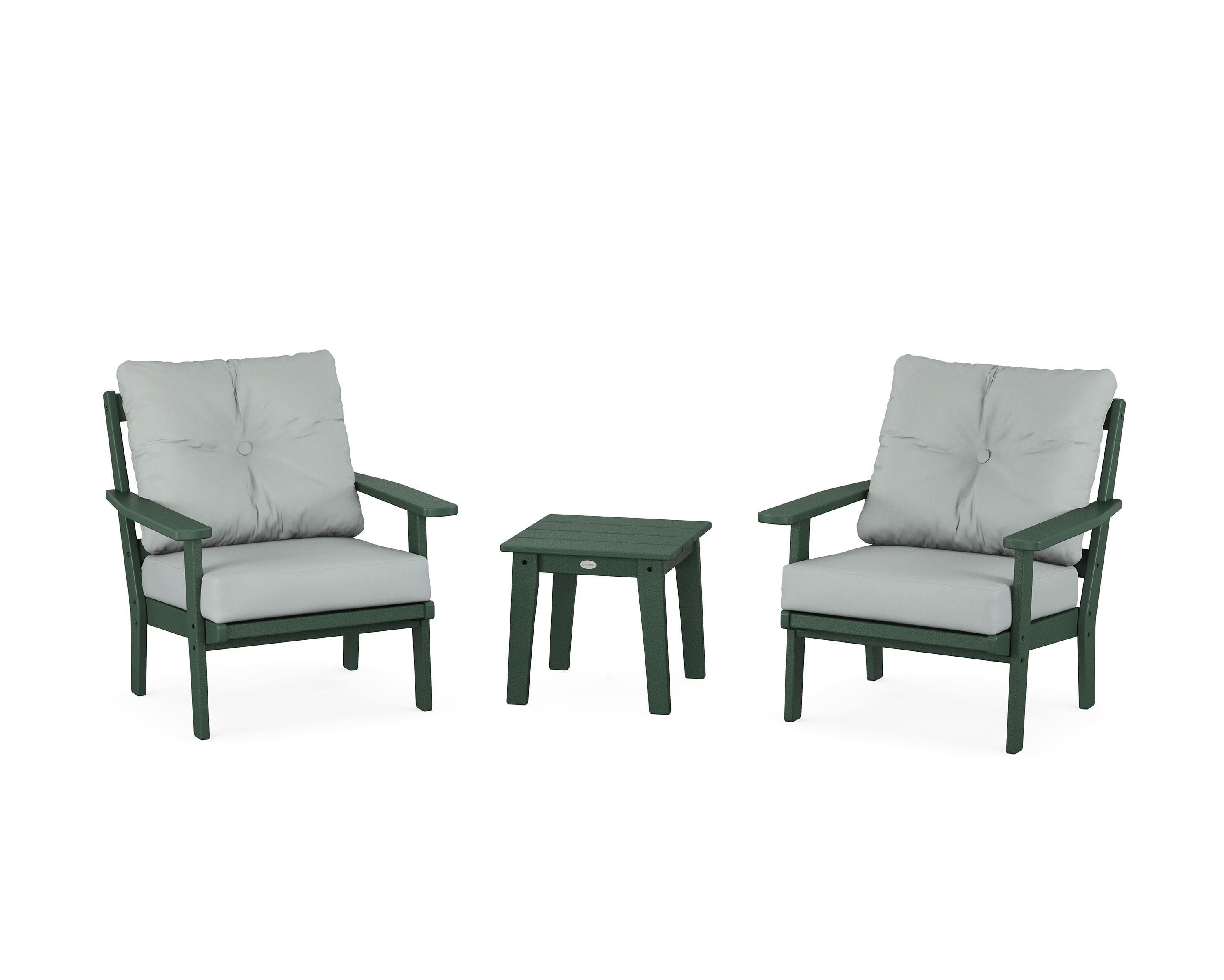 Oxford 3-Piece Deep Seating Set in Green / Spa