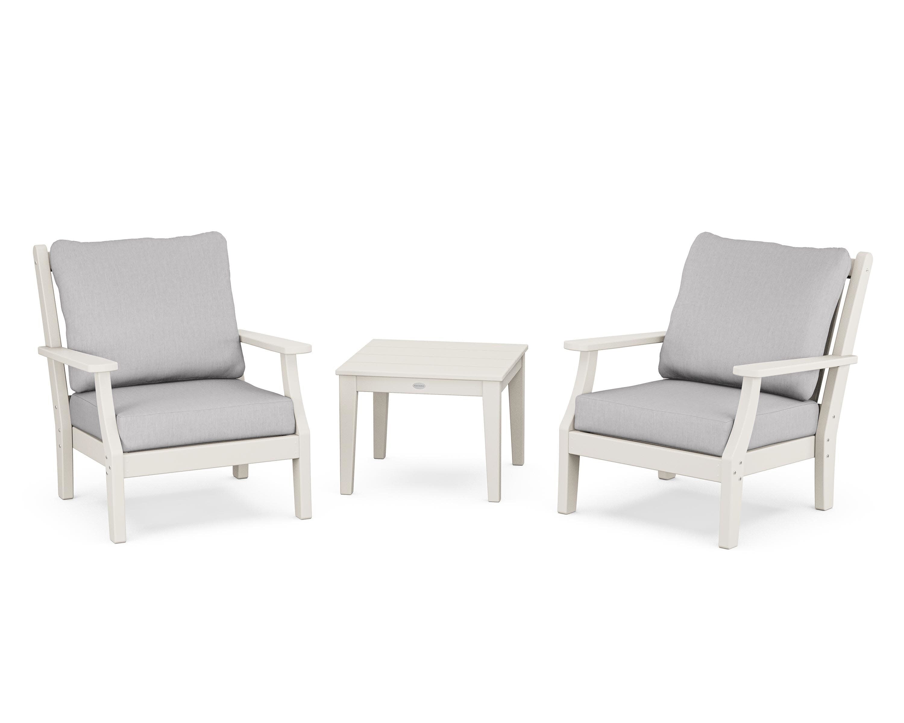 Wovendale 3-Piece Deep Seating Set in Sand / Granite